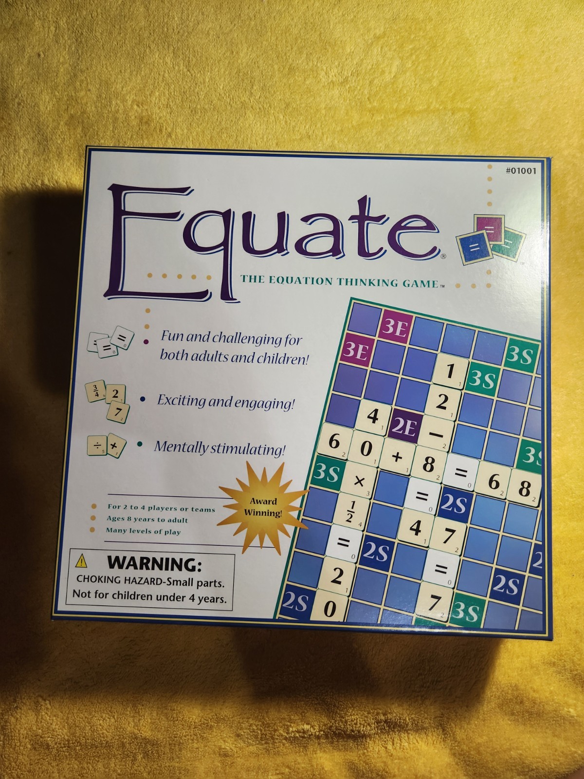 Equate Math Board Game COMPLETE 1996 Educational Numbers Equations