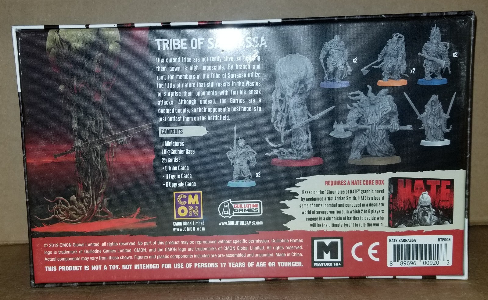 HATE Board Game Tribe of Sarrassa Expansion (CMoN) New & Sealed