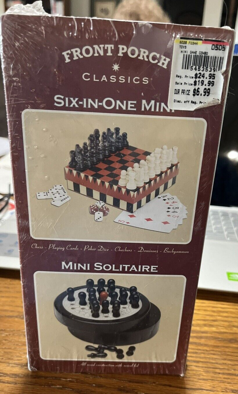 New Front Porch Classics ” mini solitaire six in one games” (A2) Old Century
