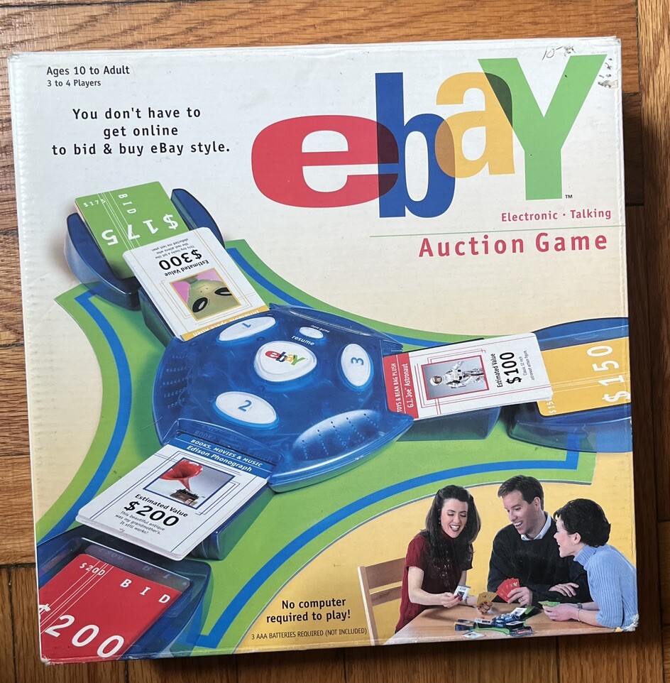 Ebay Auction Game 2001 Hasbro Electronic Talking Used Good Condition-Free Ship