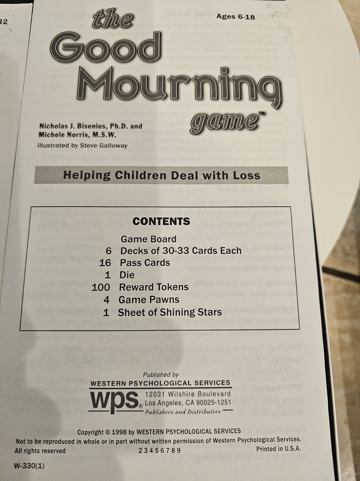 Creative Therapy “The Good Morning Game” To Help Children Deal With Loss