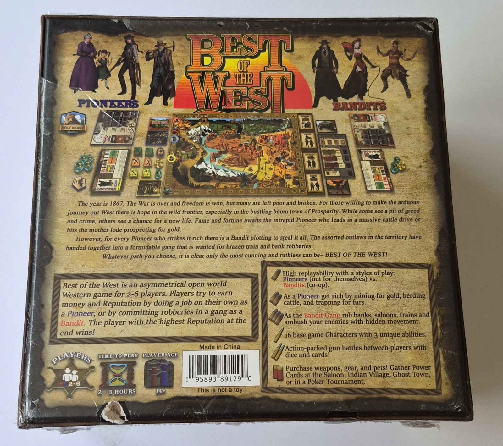 Best of the West – Board Game – Asymmetrical Thematic Western (2 to 6 Players)