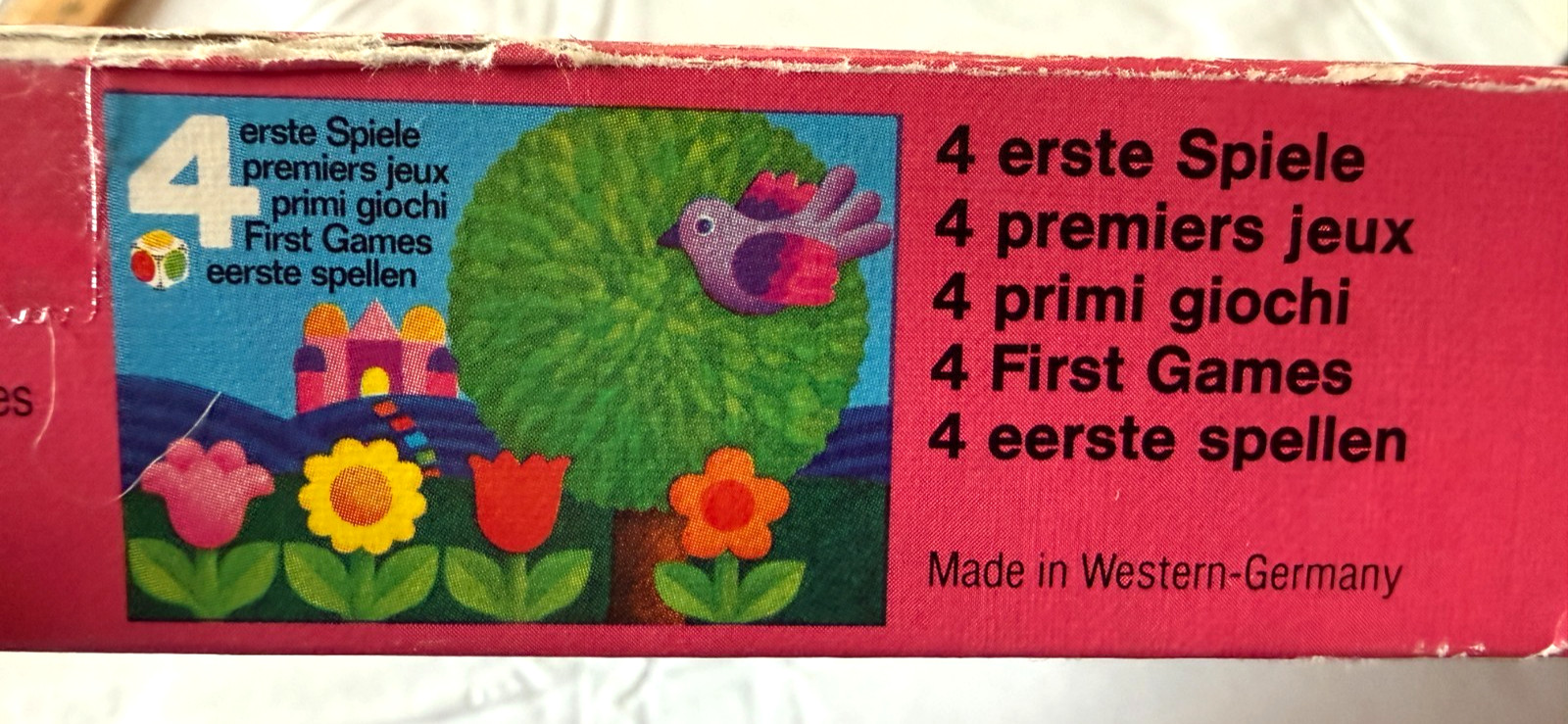 vtg 1974 Ravensburger 4 First Games COMPLETE board game Western Germany ages 3-8