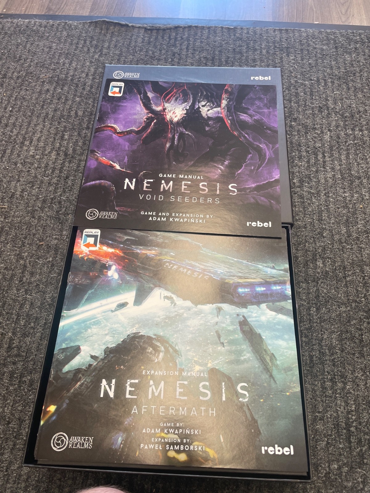 AFTERMATH & VOID SEEDERS NEMESIS STRETCH GOAL BOX AWAKEN REALMS BOARD GAME
