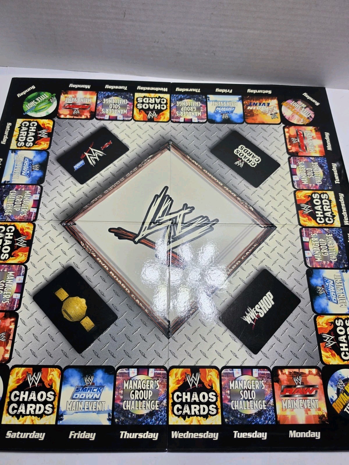 WWE DVD Board Game 2nd Edition Wrestling Raw Smackdown w/ Cards 2006 Complete
