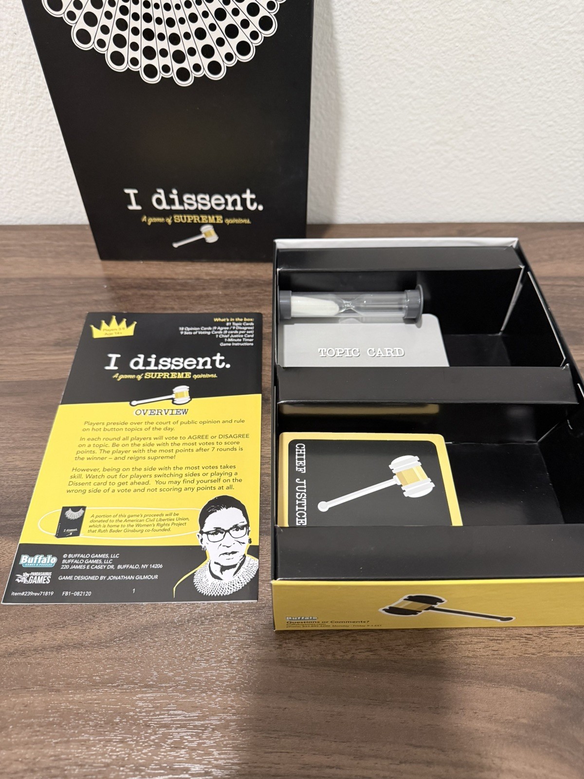 I Dissent Board Game of Supreme Opinions Ruth Bader Ginsberg