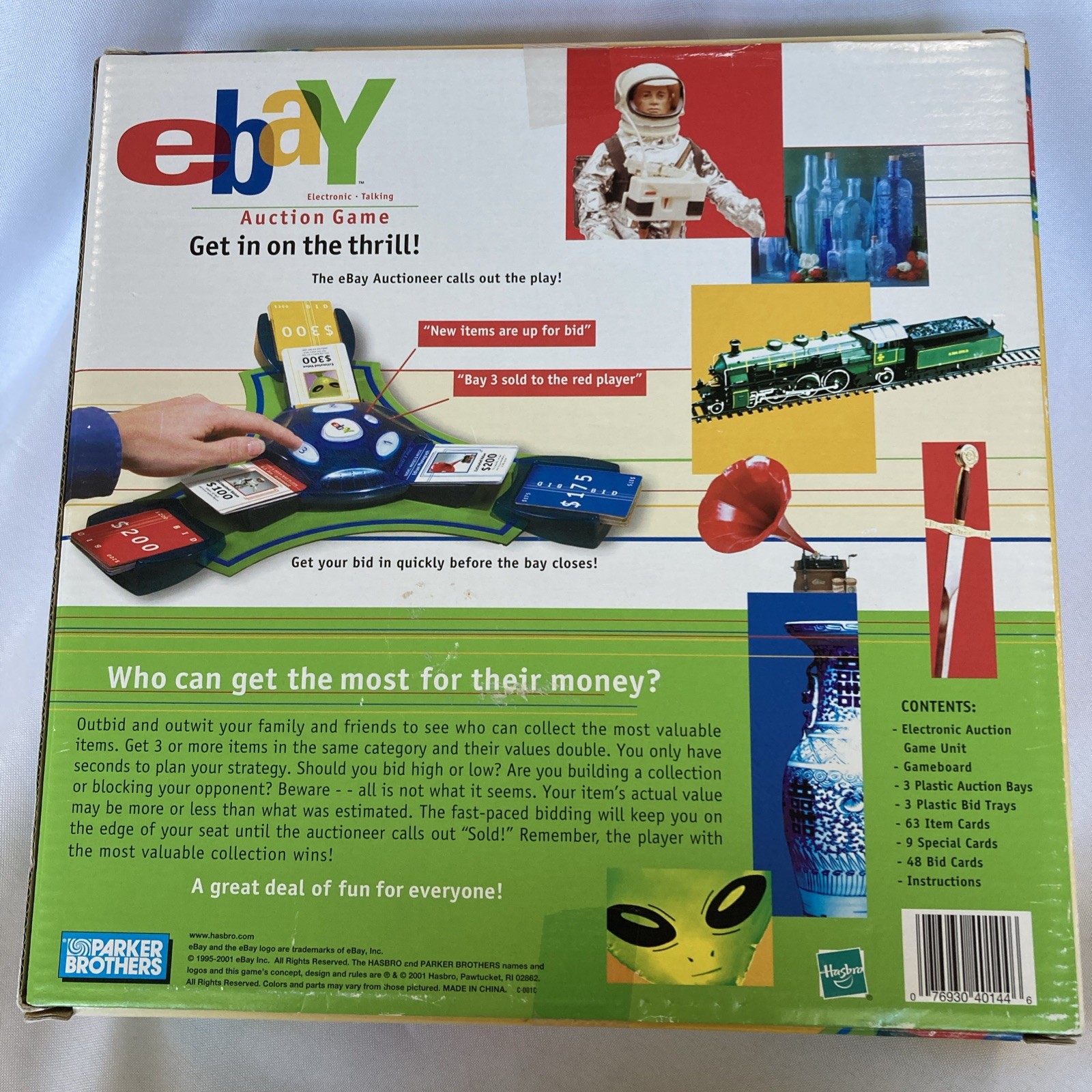 eBay Auction Electronic Talking Board Game Hasbro 2001 Complete New