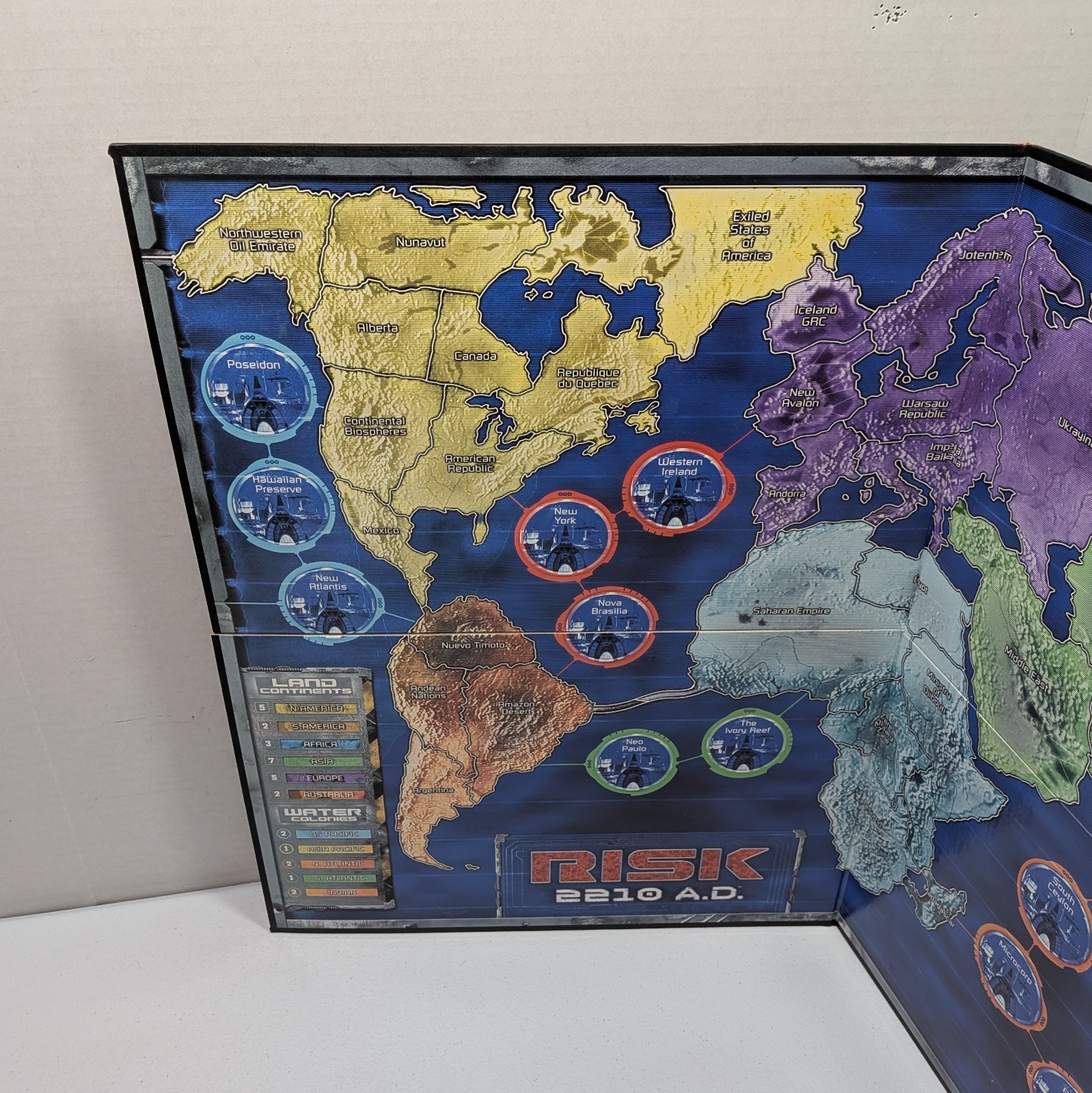 Avalon Hill Risk 2210 AD Game Global Domination 100% Complete 2001