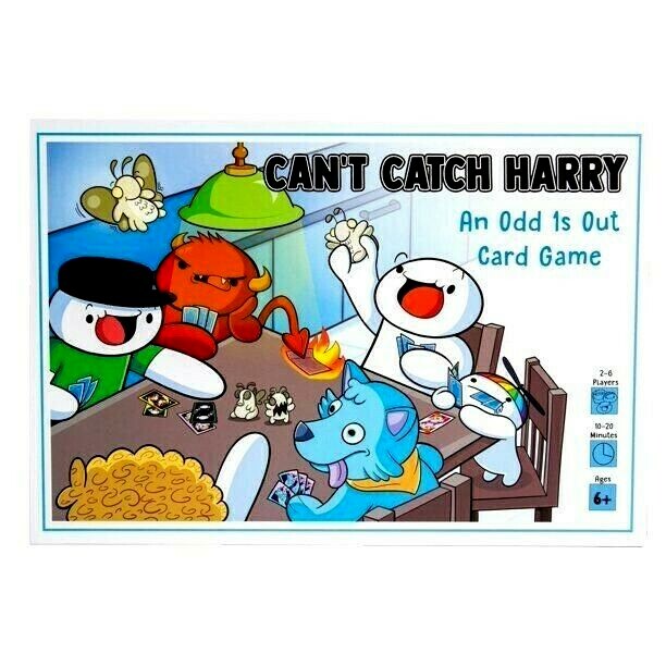 New Can’t Catch Harry – An Odd is Out Card Game w/ Pieces Ages 6+ 2-6 Players