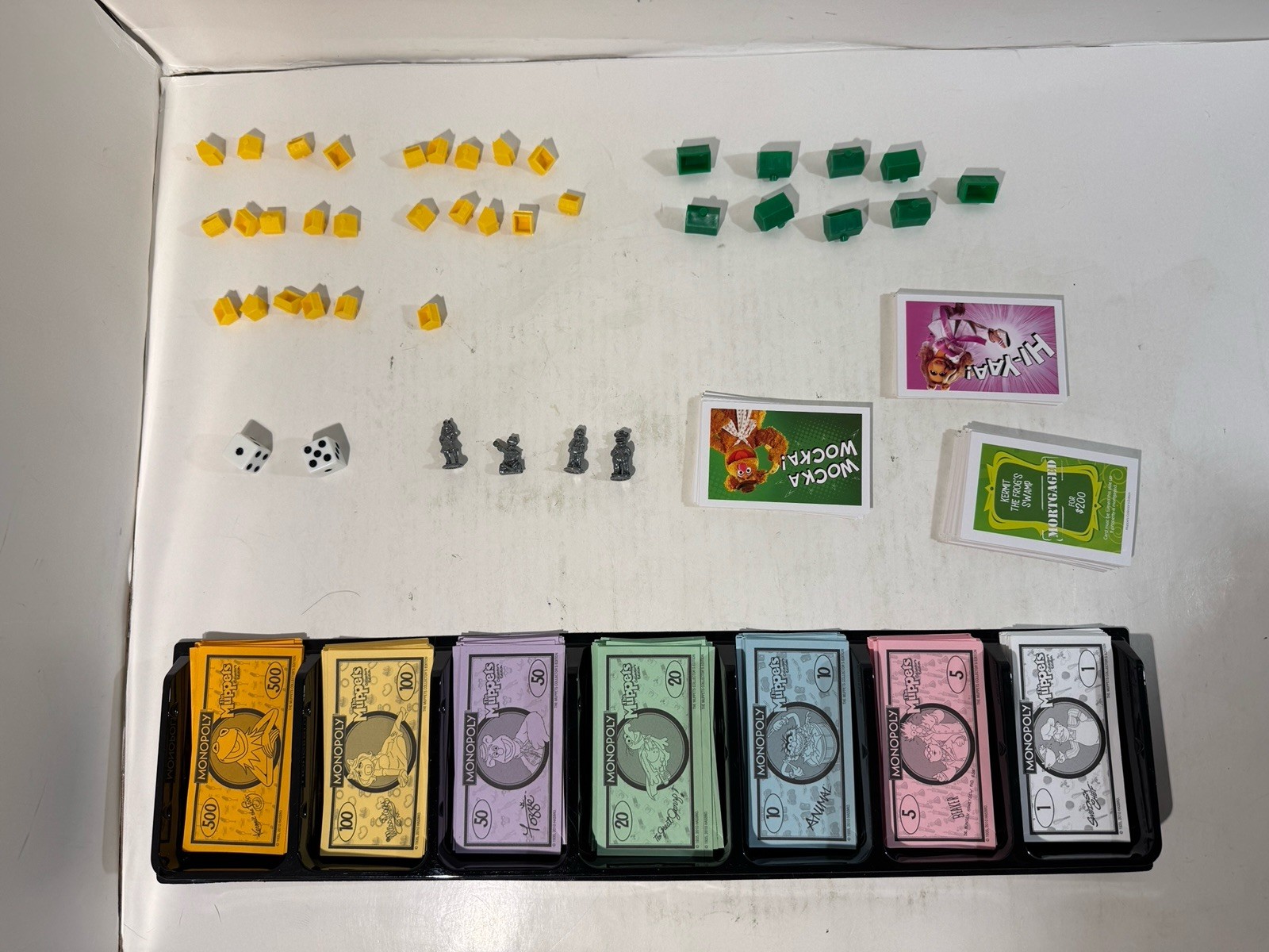 Monopoly The Muppets Collector’s Edition Board Game 2010 Incomplete 4 Tokens