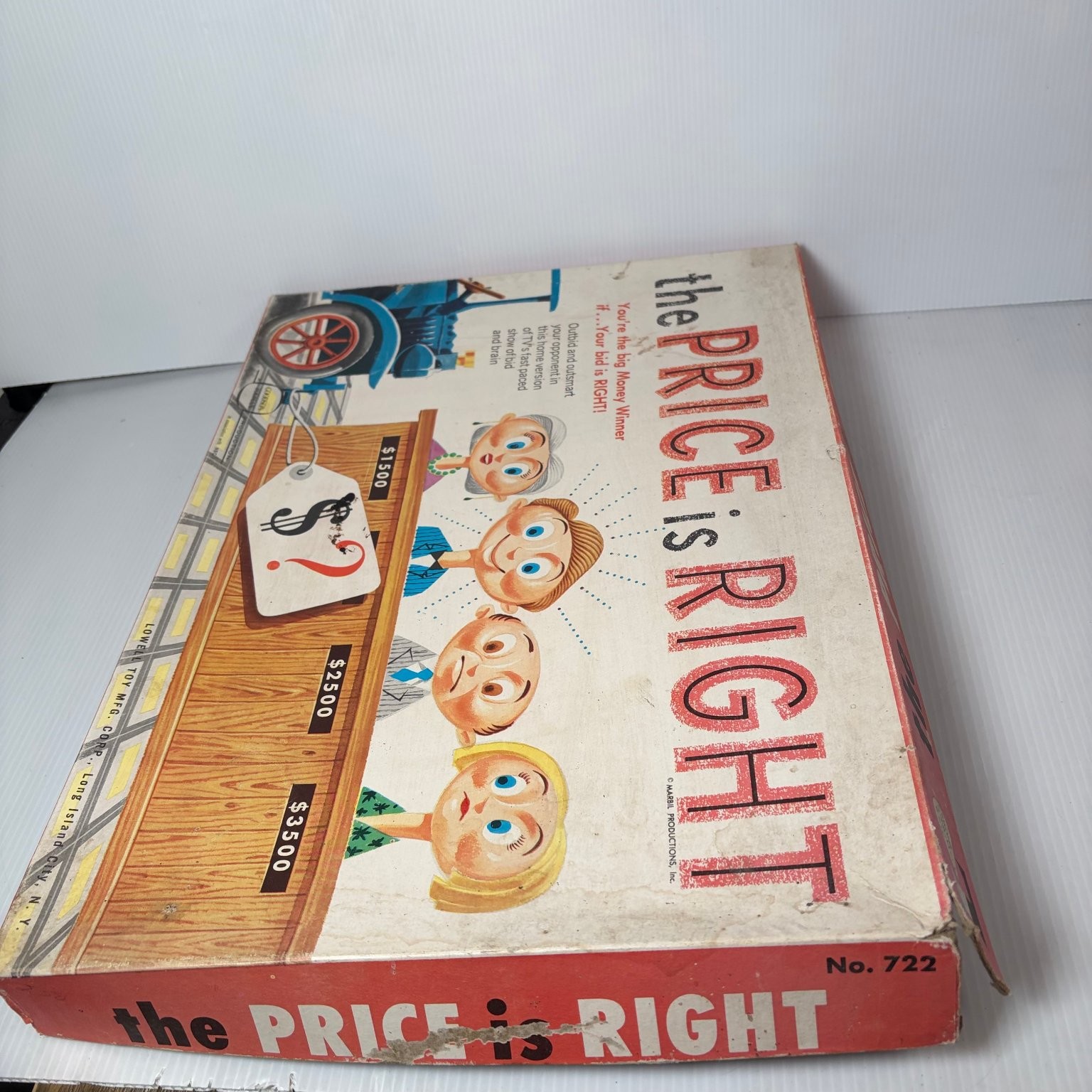 The Price is Right Lowell Toy Mfg. Board Game 2-4 Players 1950s Complete