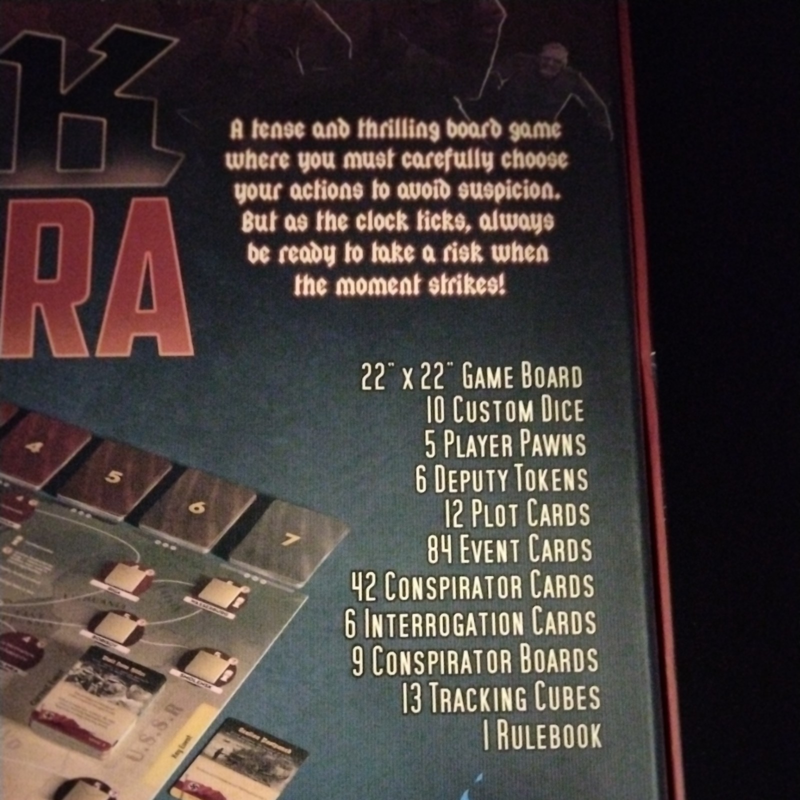 BLACK ORCHESTRA Board Game Used 100% COMPLETE Starling Games 2016