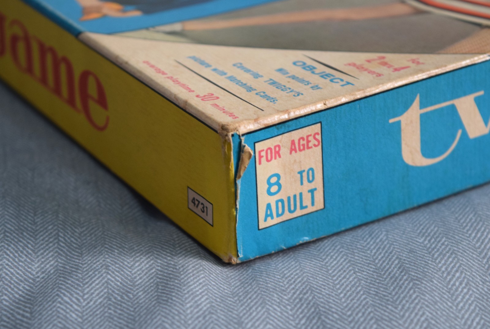 COMPLETE Vintage Twiggy Board Game 1960s 1967 MB Milton Bradley Queen of Mod
