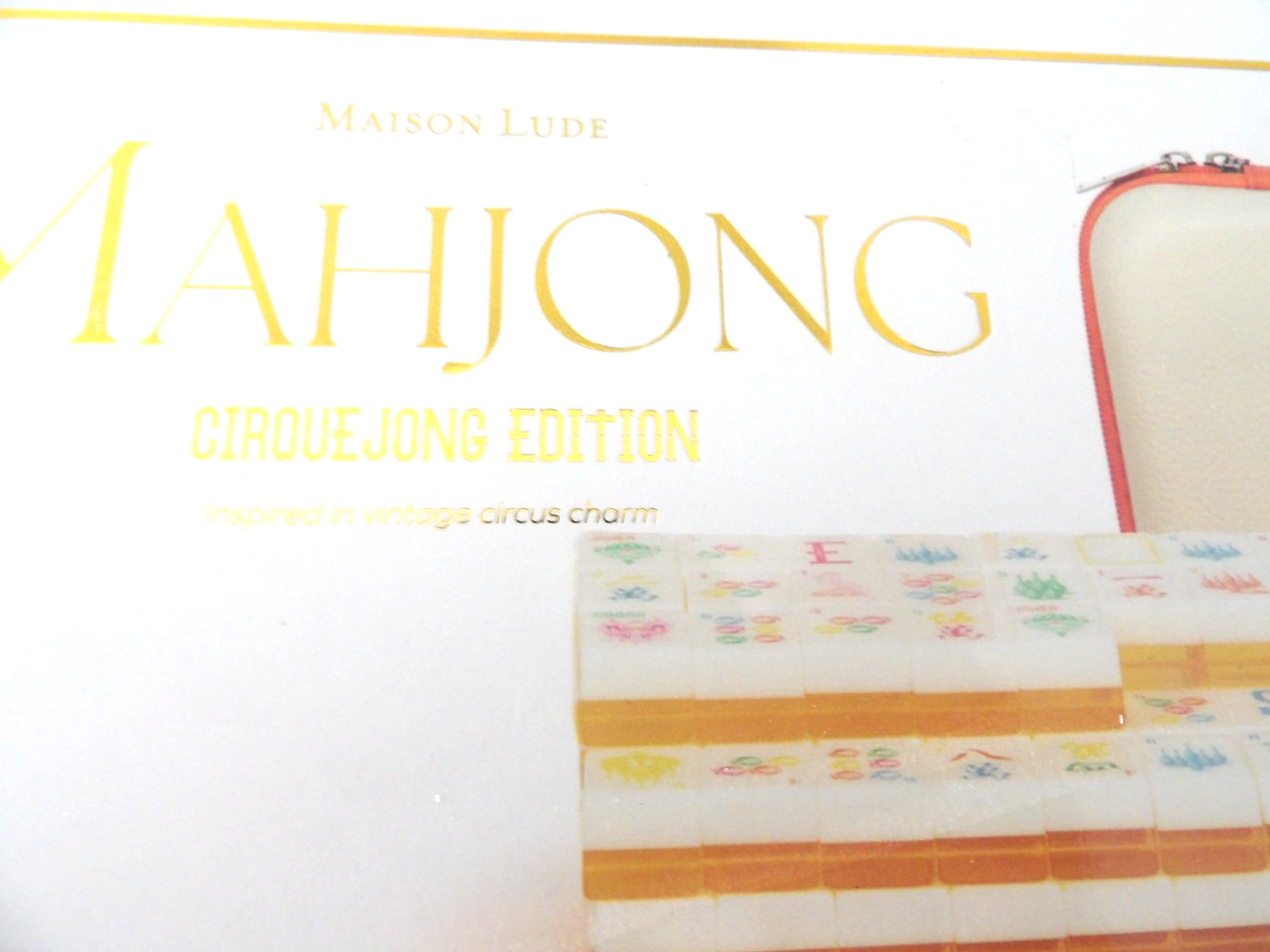 Maison Lude Cirquejong Mahjong Tiles 160 Piece Set with Carrying Case