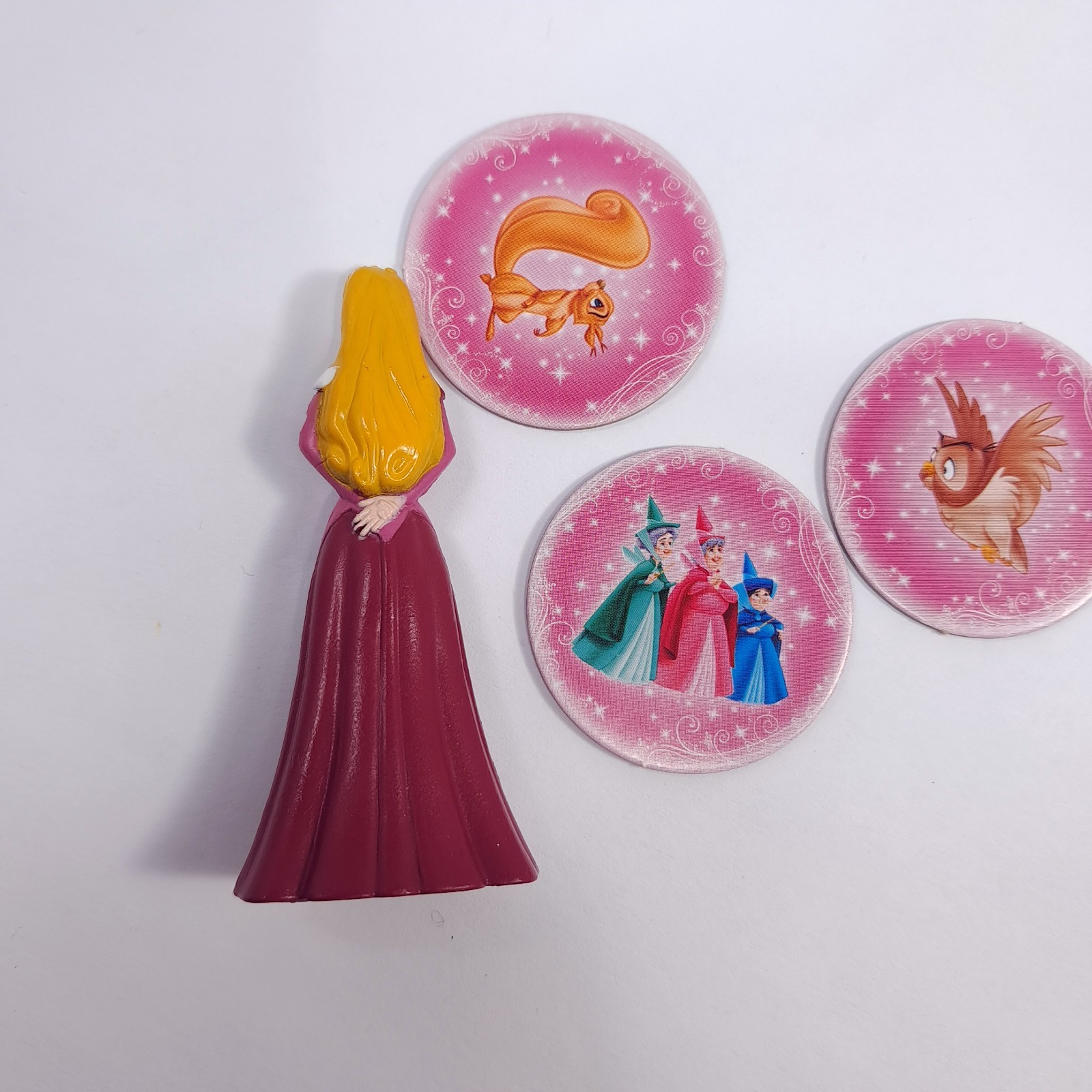 Disney Princess Pop Up Magic Castle Game Aurora Sleeping Beauty figurine tokens
