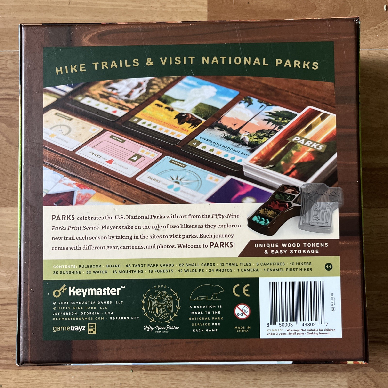 Keymaster Fifty-Nine Parks Board Game 2021 Complete Version 1.1