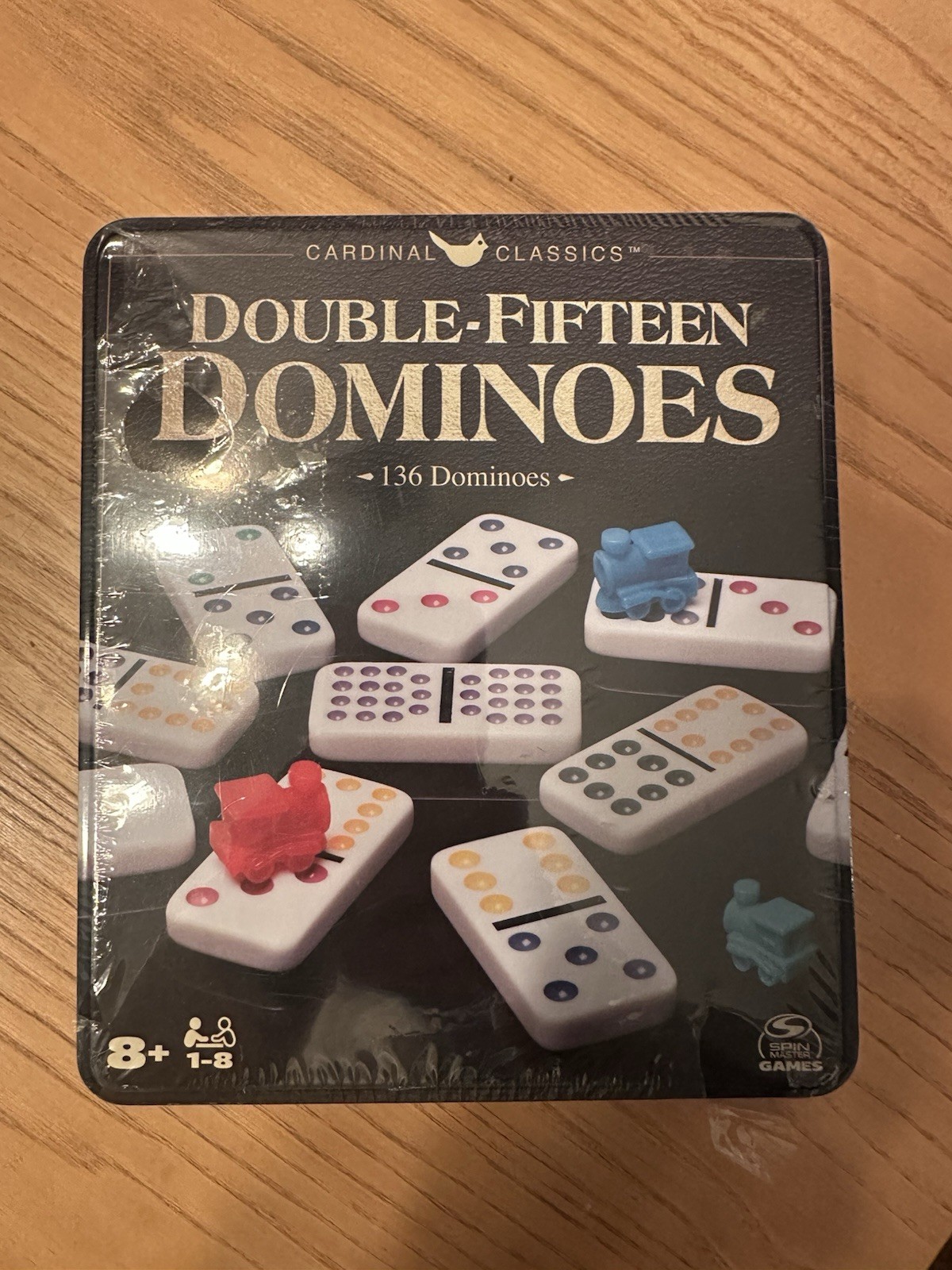 New Cardinal Classics Double Fifteen Dominoes 136 Tile Game Set – Brand New!