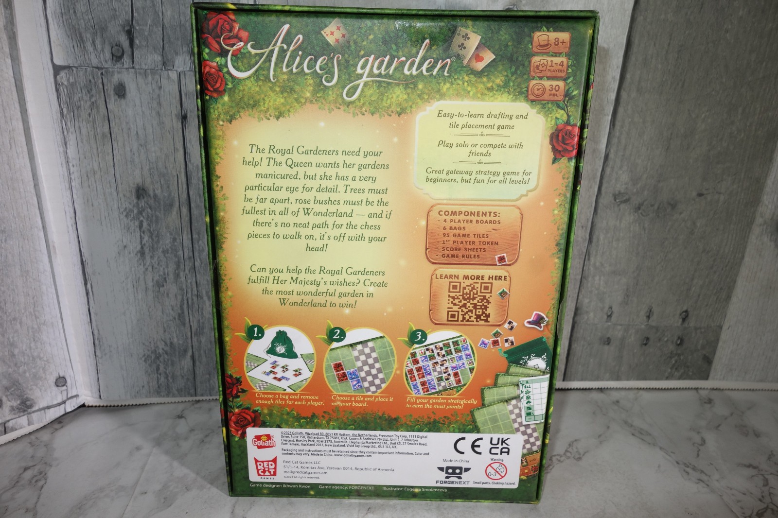 Alice’s Garden Strategy Game Easy Learn Tile Placement 1-4 Players 8+, Goliath