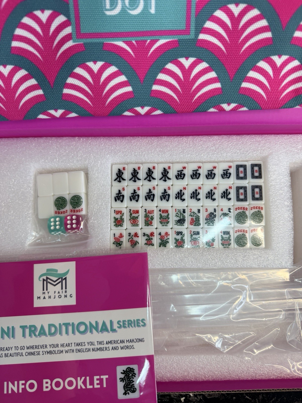 My Fair Mahjong Mini American Series Complete Travel Set With Accessory Bag