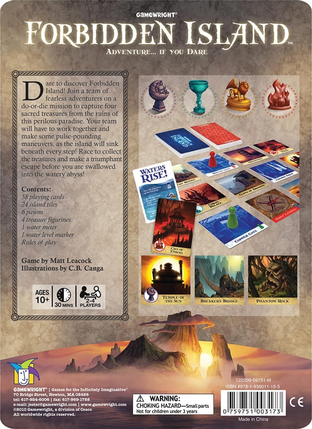 Cooperative Strategy Board Game – Forbidden Island Survival Adventure for Famili