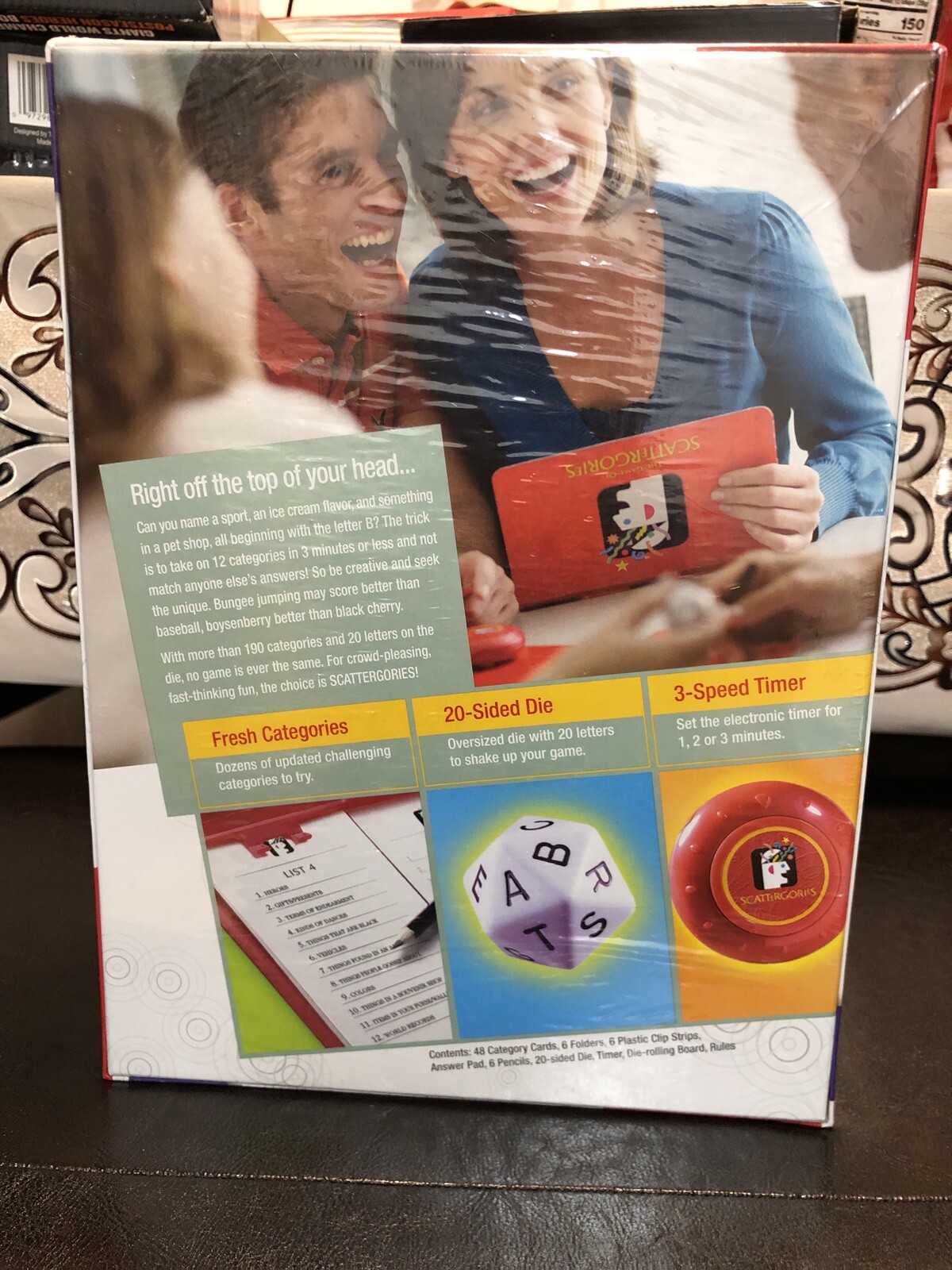 SCATTERGORIES Board Game Parker Brothers 2009 2-6 Players NEW SEALED