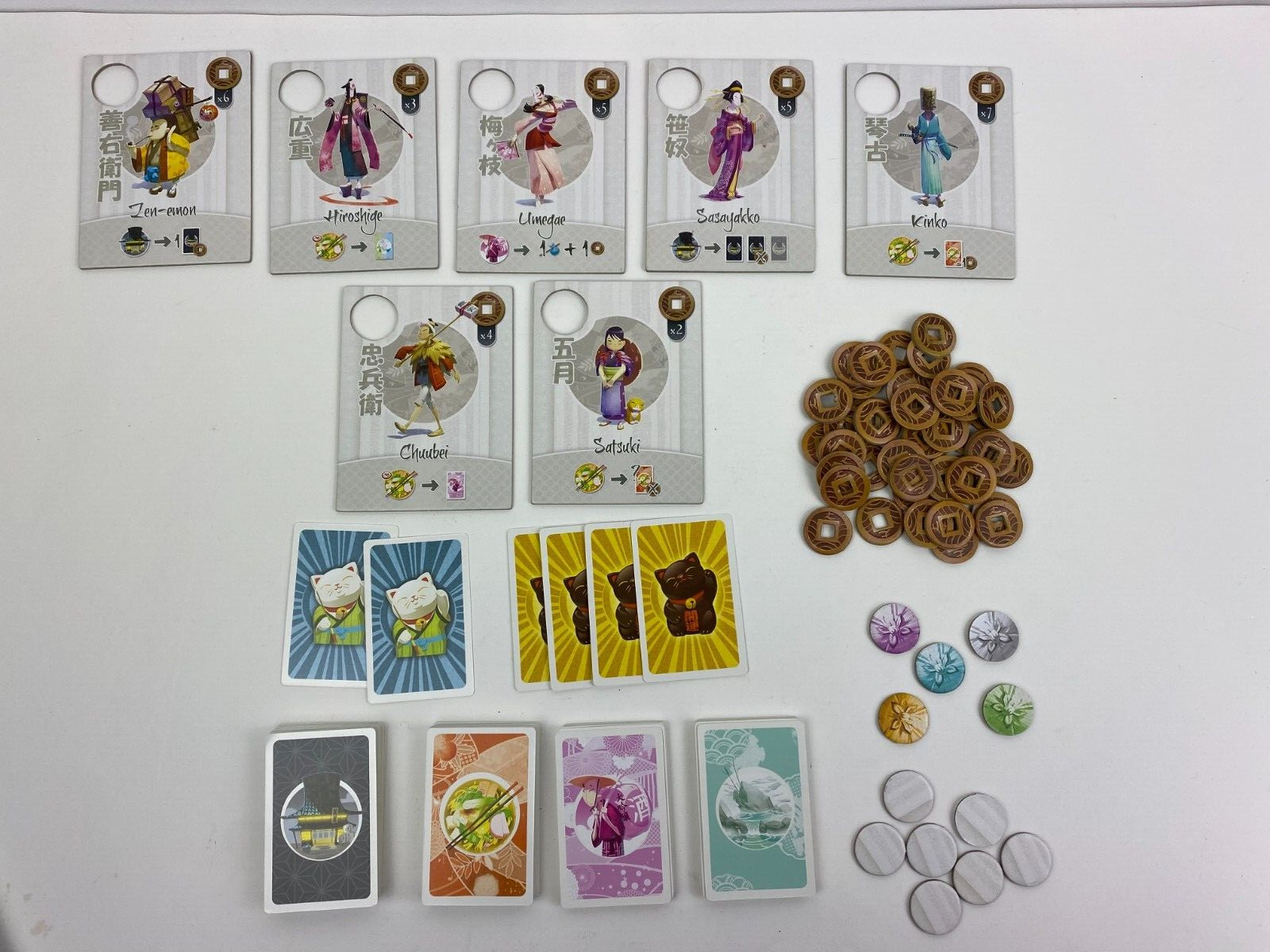 Tokaido Board Game By Fun Forge Punched Missing Travelers Markers