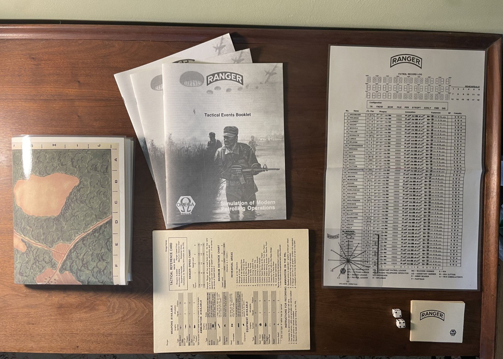 Omega Games “Ranger” Simulation Of Modern Patrolling Operations 1988 (2nd ed)
