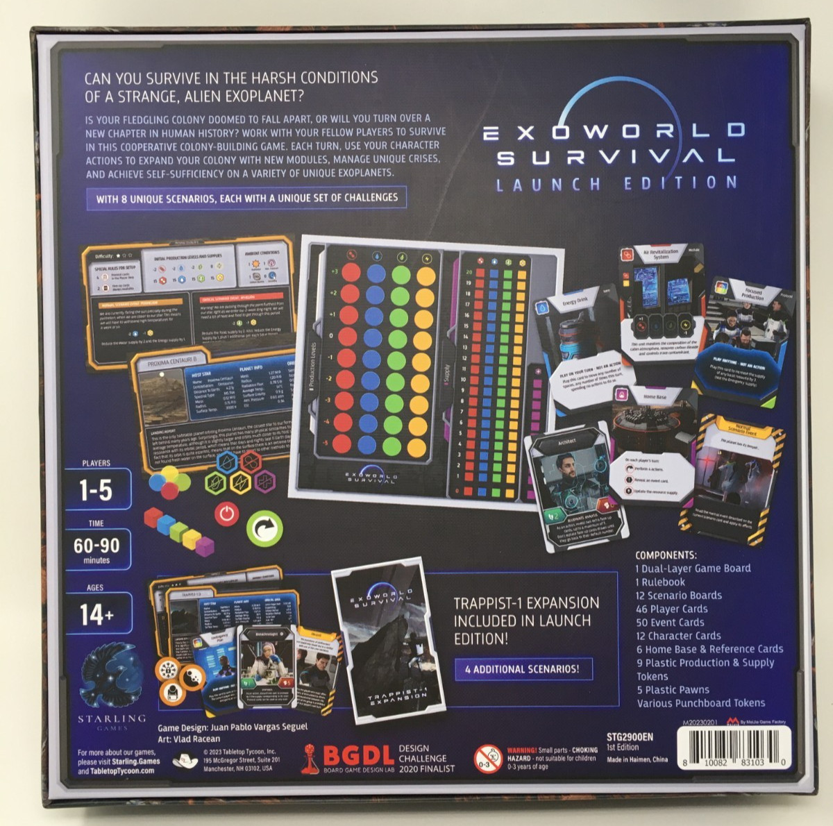 Exoworld Survival Board Game Starling -Alien Exoplanet -UNUSED Components Sealed