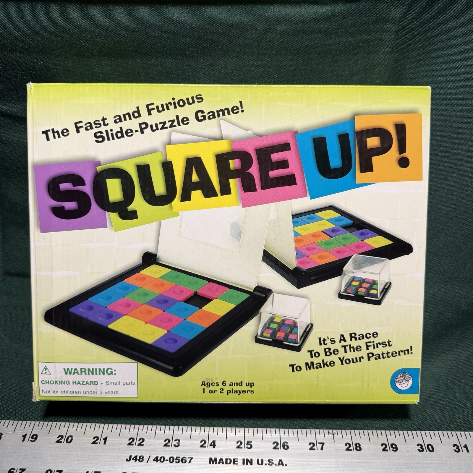 SQUARE UP! Board Game – MindWare – Puzzle Pattern Challenge – Complete – Rubik