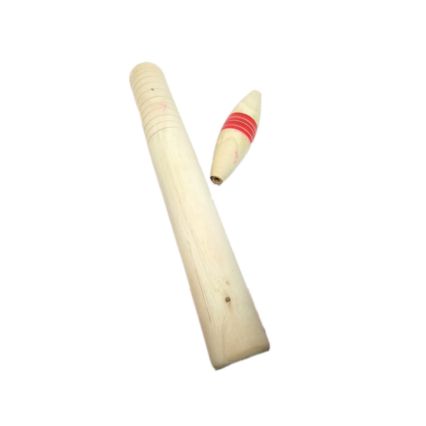 Wooden Gilli Danda The Stick and Peg Game for Kids & Family 5 Years & up