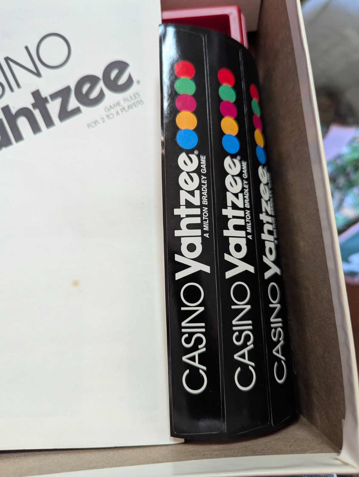 CASINO YAHTZEE Board Game 100% COMPLETE 1986 VINTAGE
