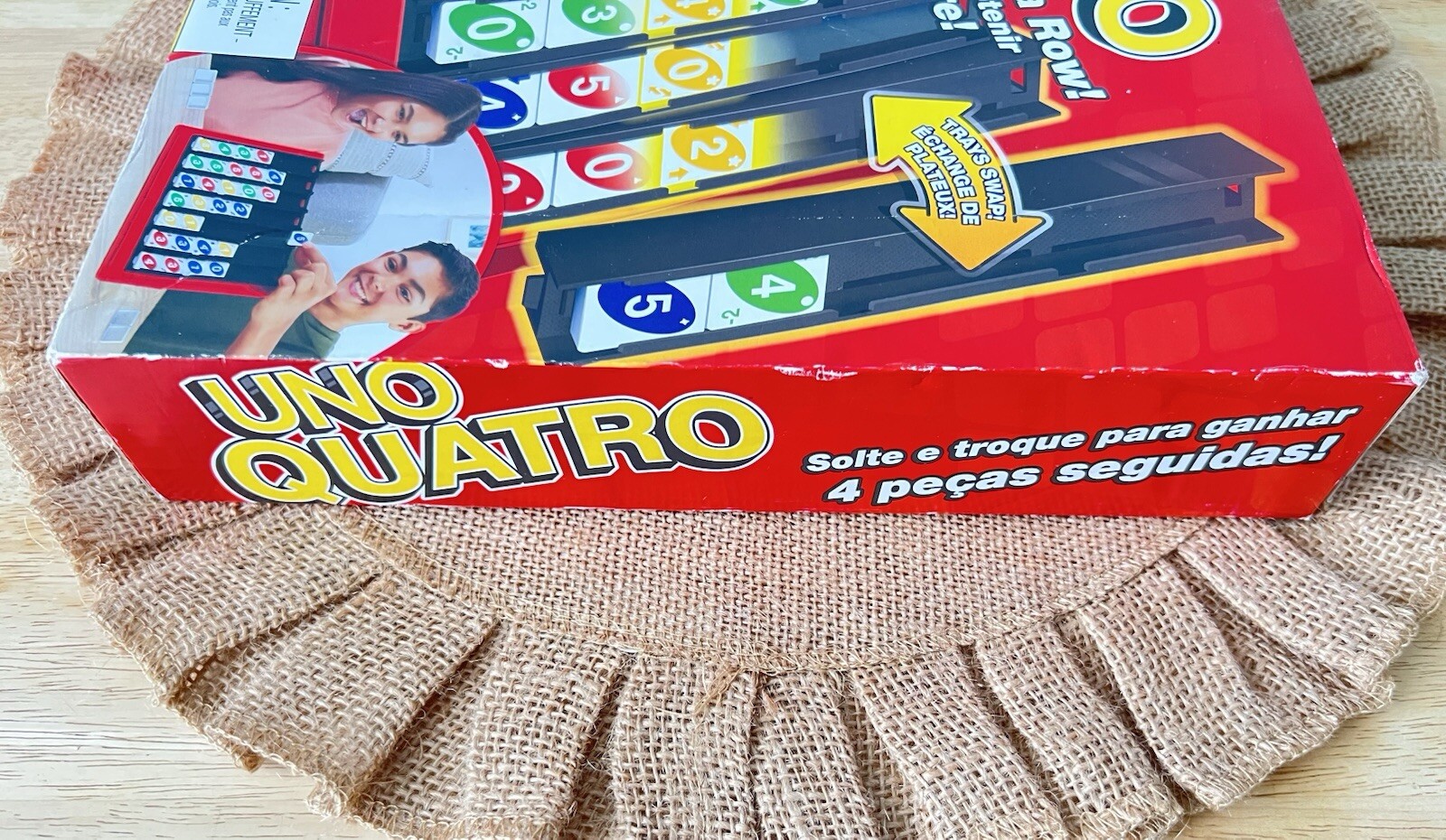 Uno Quatro Game Family Gaming Party Game Board Games Toys Kid Age 7+ NEW