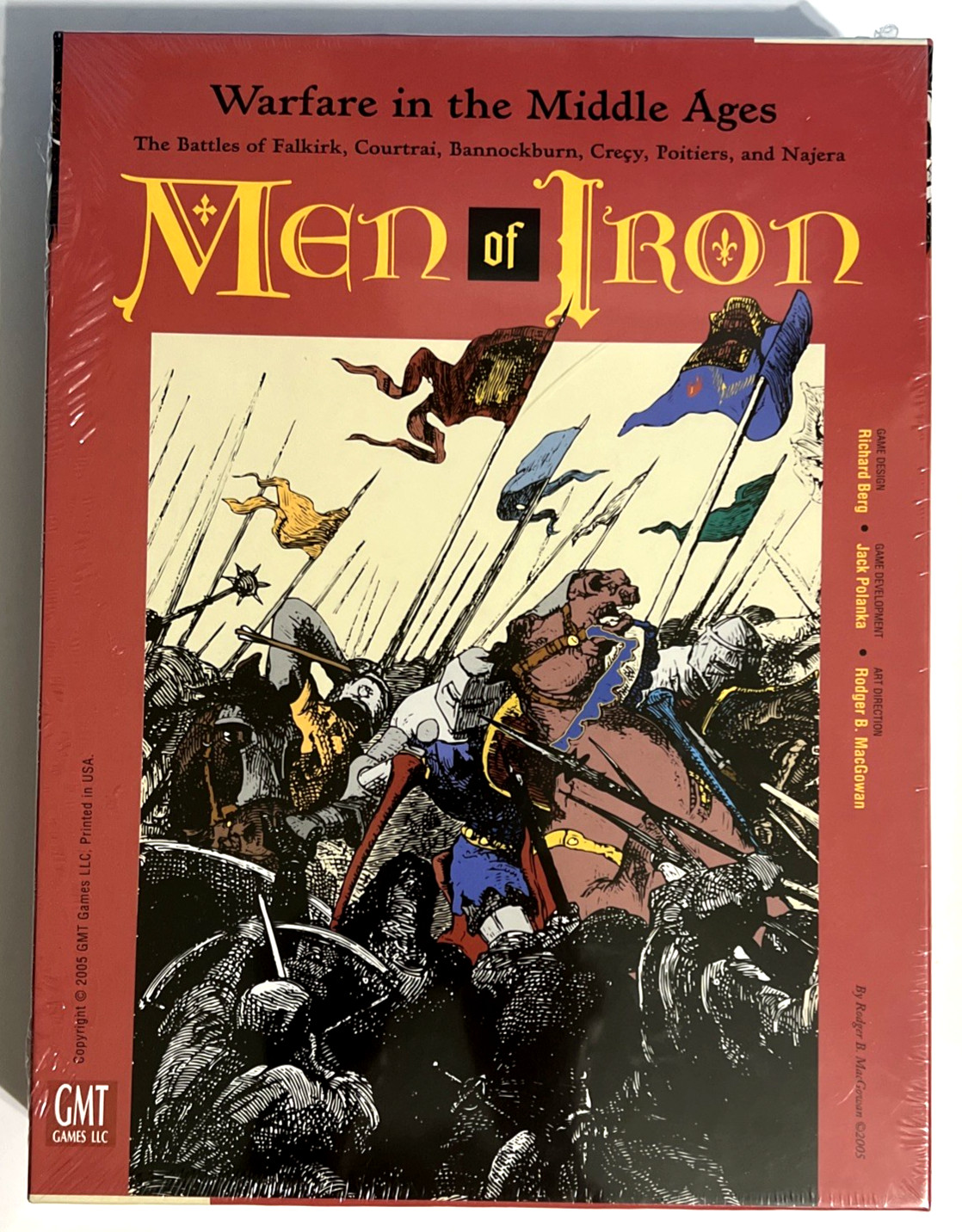 Men of Iron-Warfare in Middle Ages. Board game. GMT 2005. SEALED.