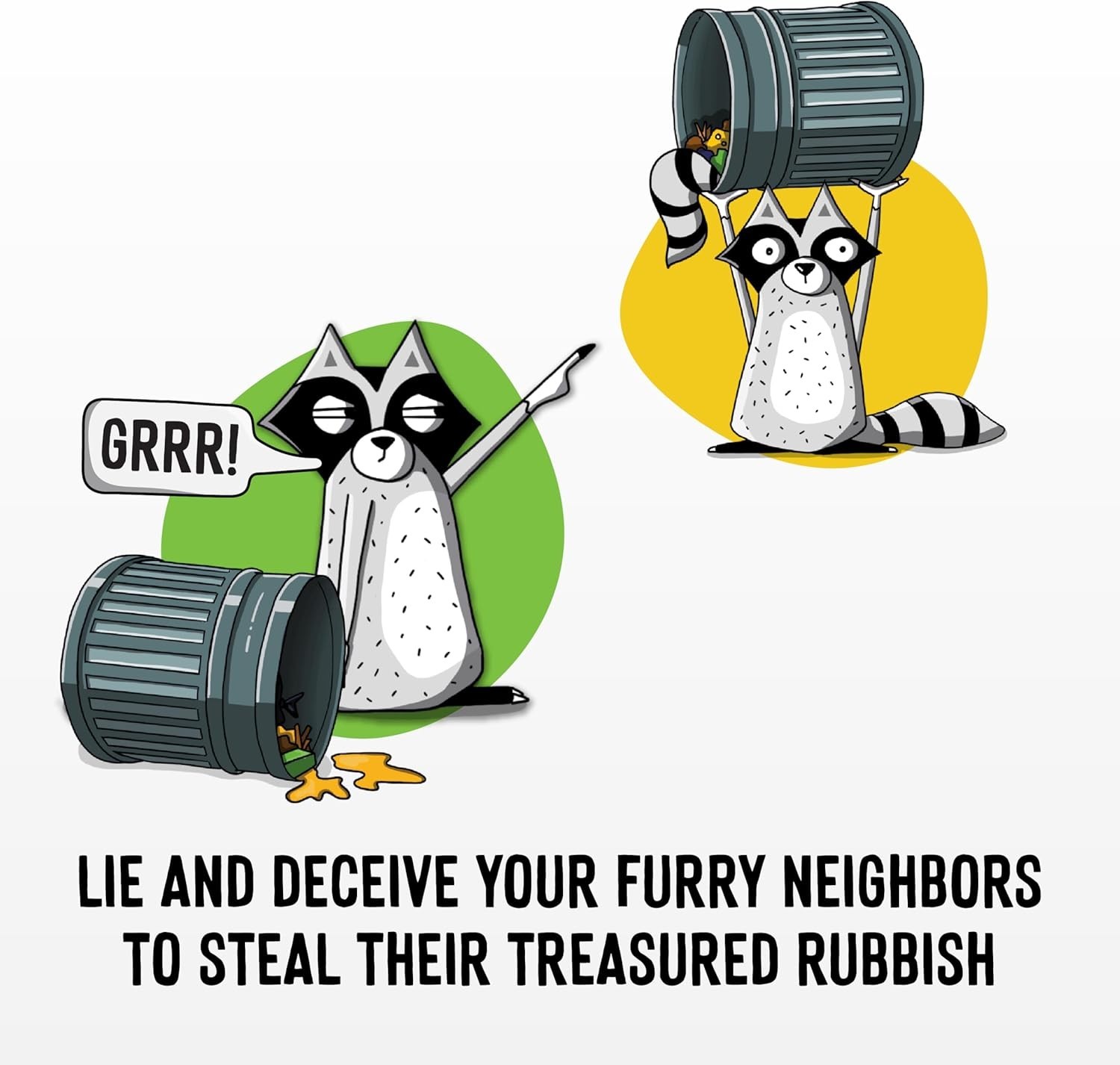 Lying, Cheating Raccoons – The Ultimate Bluffing Dice Game for 2-6 Players, A…
