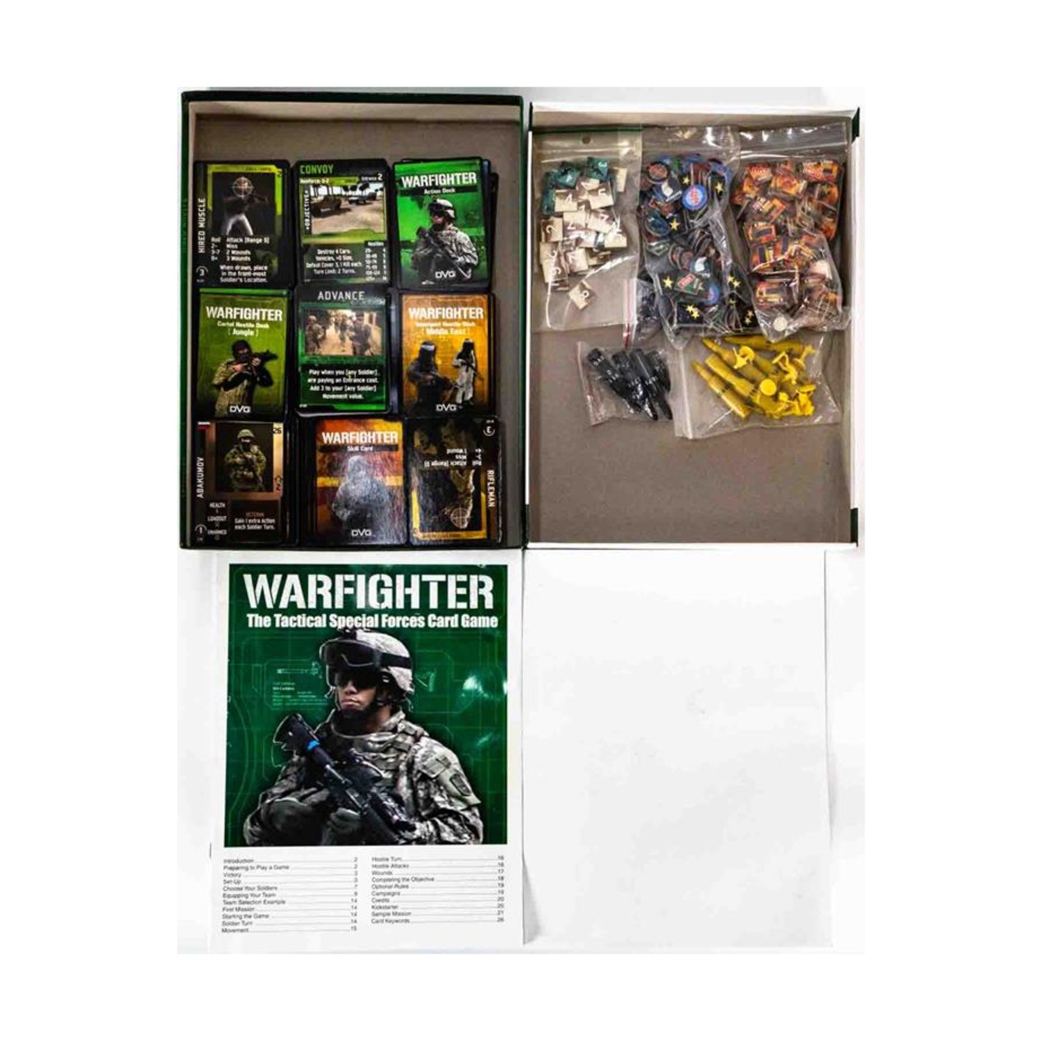 DVG Board Games Warfighter (1st Ed) Collection #4 – Base Game + 7 Expan EX/NM