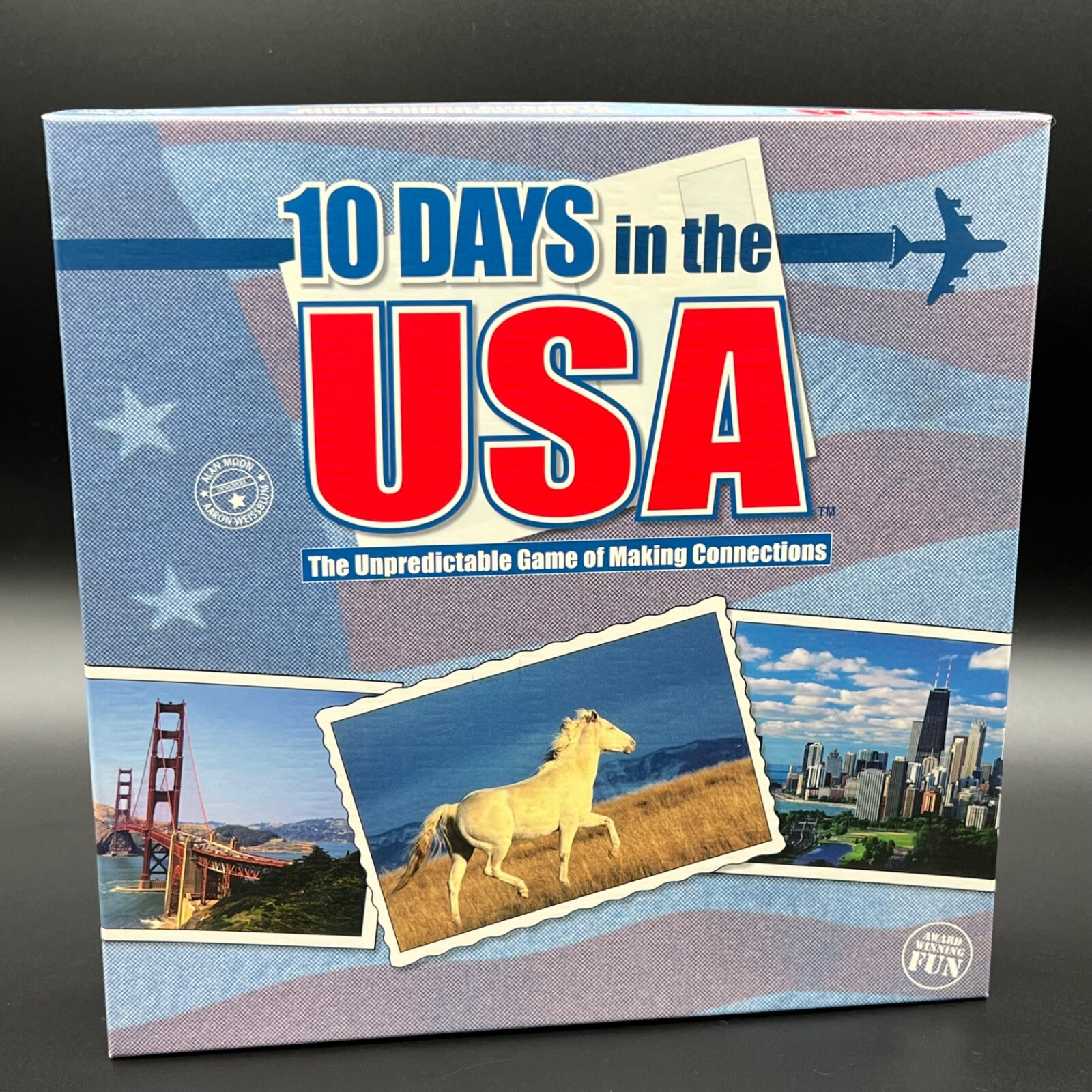 2003 Out of the Box Games 10 Days in the USA Strategy Board Game Complete