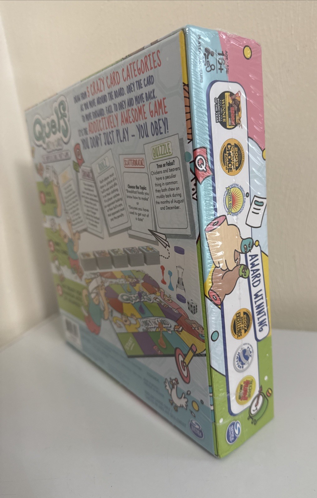 Quelf Board Game New Sealed Family Party Game by Wiggity Bang Obey The Card Rule