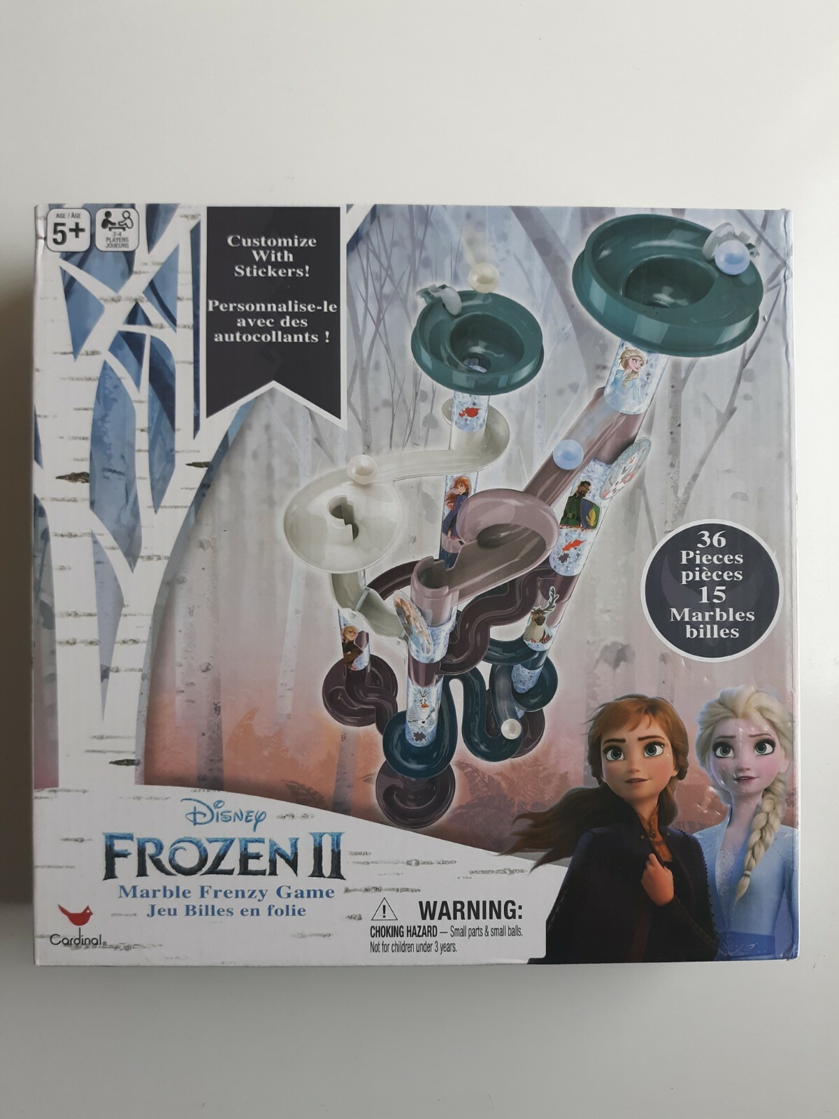 Cardinal Disney Frozen 2 marble frenzy game Bundle with Puzzles