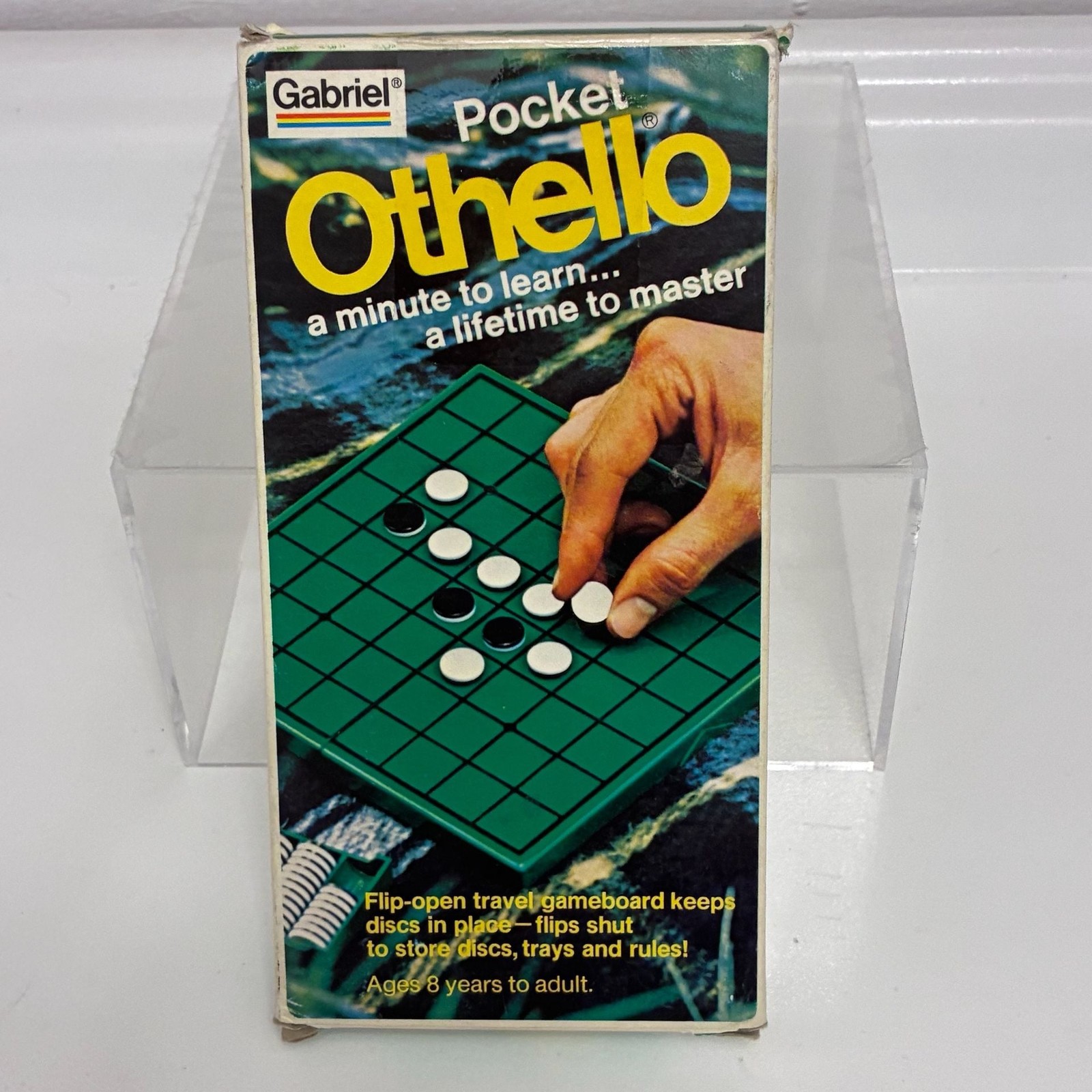 Vintage 1977 Gabriel Pocket Othello Travel Board Game