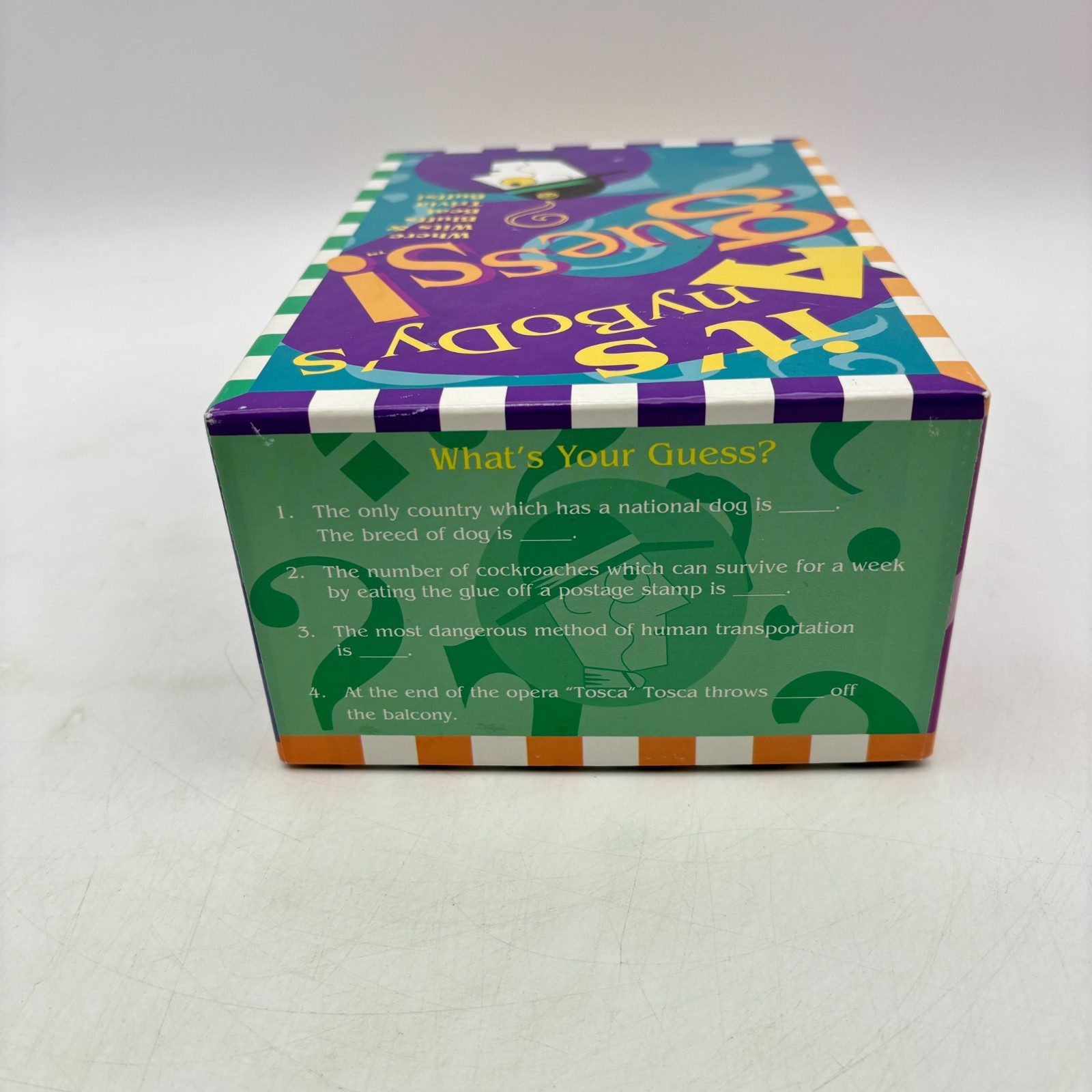 It’s Anybody’s Guess Trivia Game COMPLETE Talicor Aristoplay 1999 Guessing