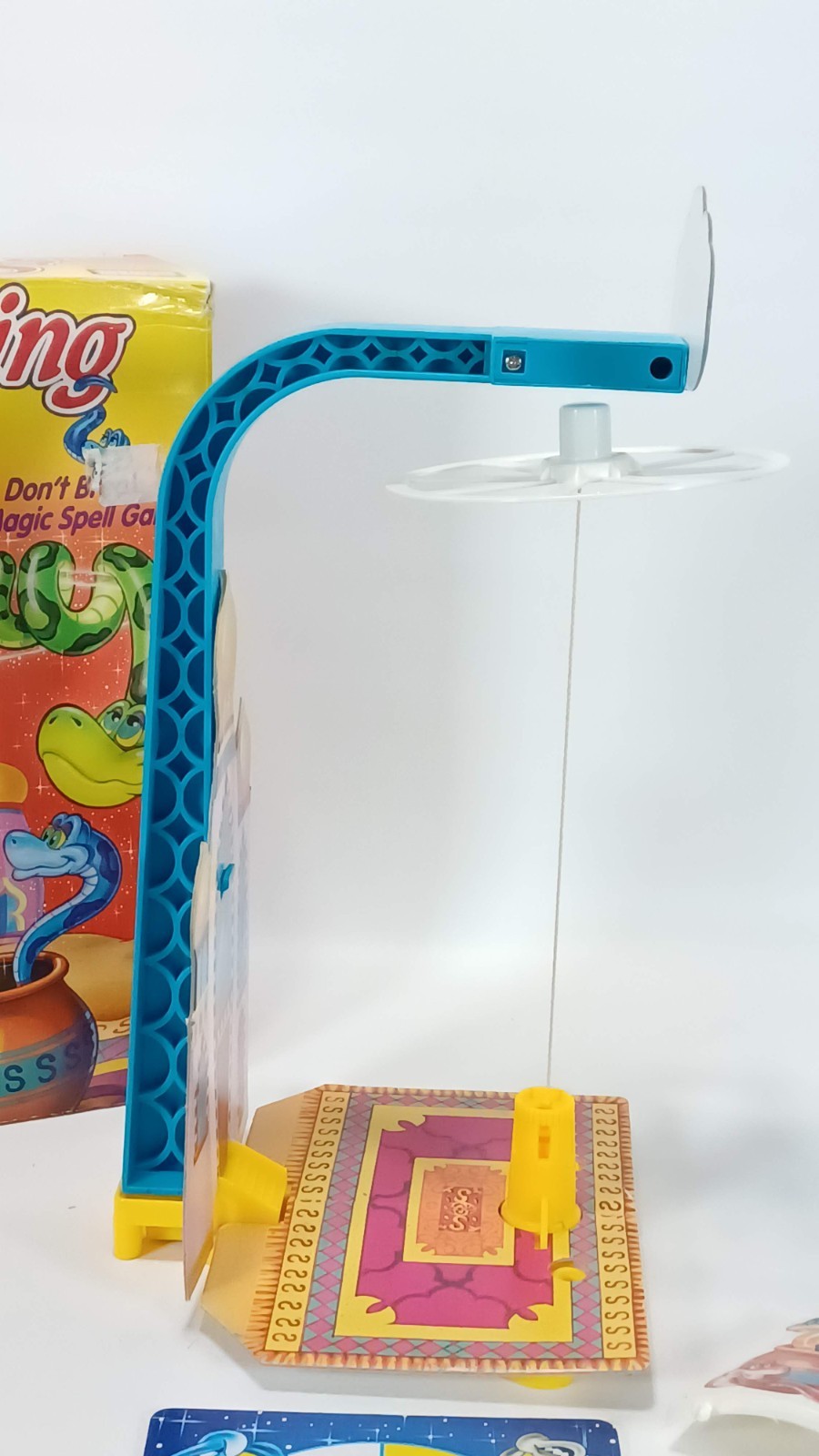 SWINGING SNAKES 1993 Vintage Parker Brothers Board Game (1 Red Snake Missing +)