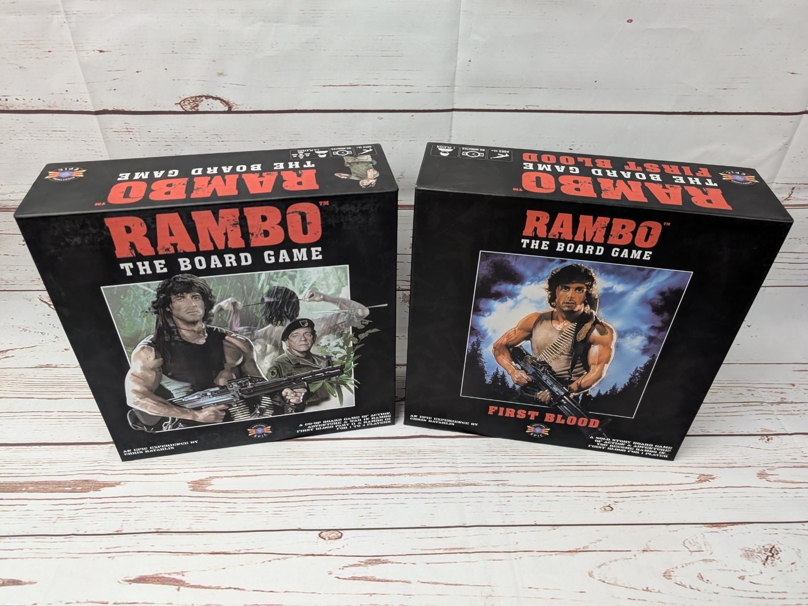 Rambo The Board Game Trilogy Collection Bundle Complete Everything Epic