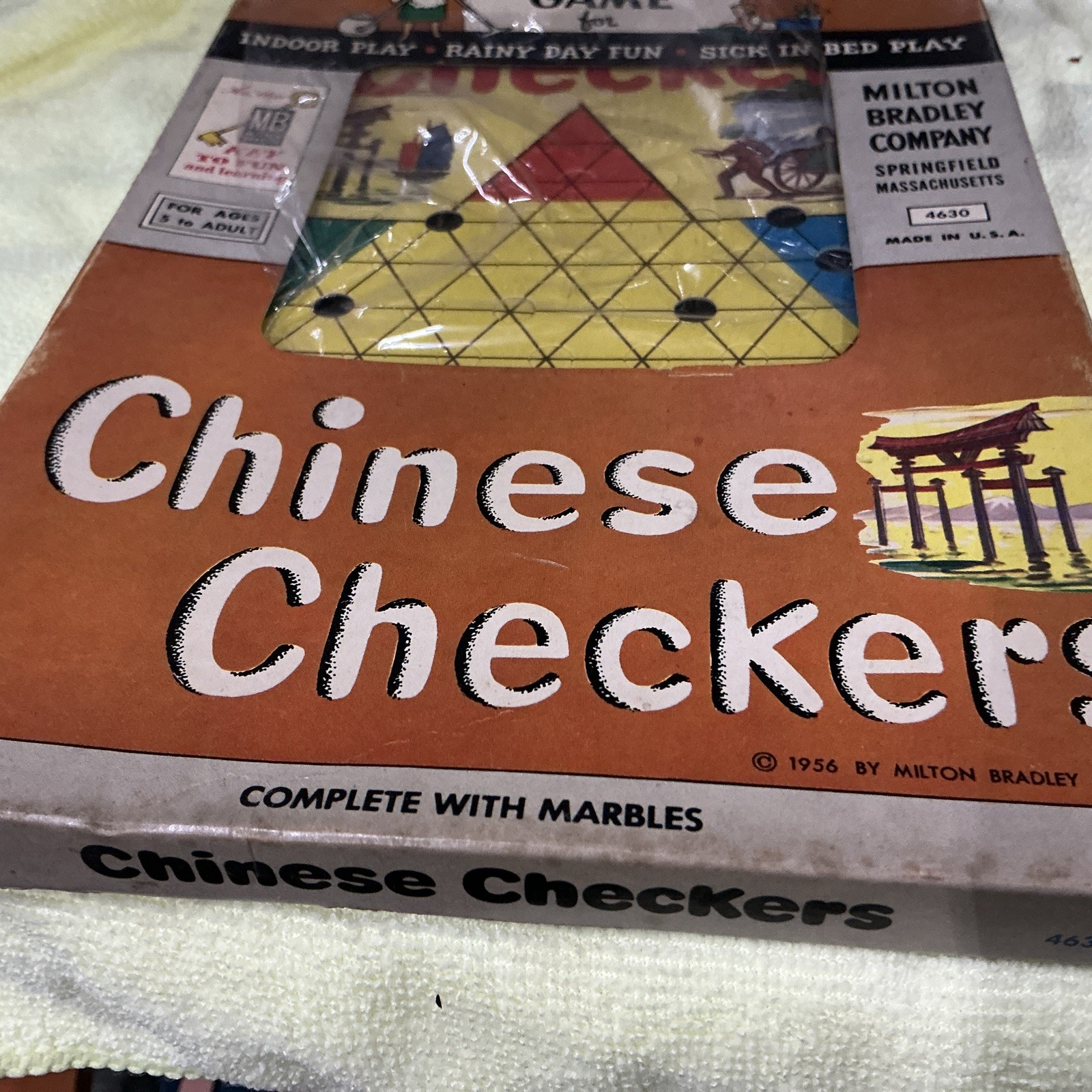 MILTON BRADLEY 1956 CHINESE CHECKERS MOTHER’S CHOICE GAME 4630 ~ SEALED NOS