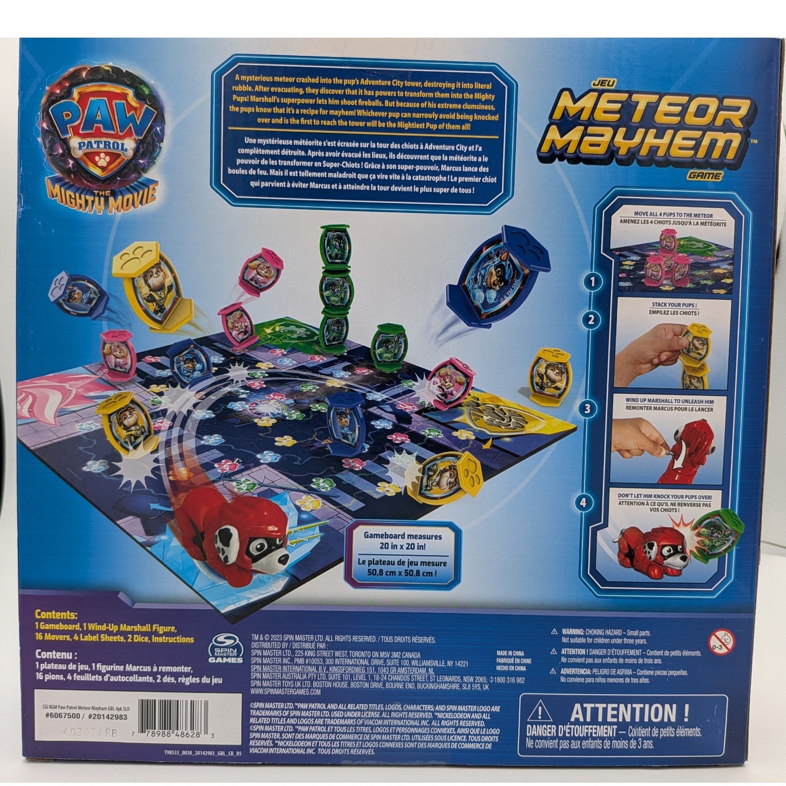 Paw Patrol The Mighty Movie Meteor Mayhem Game Spin Master New Sealed