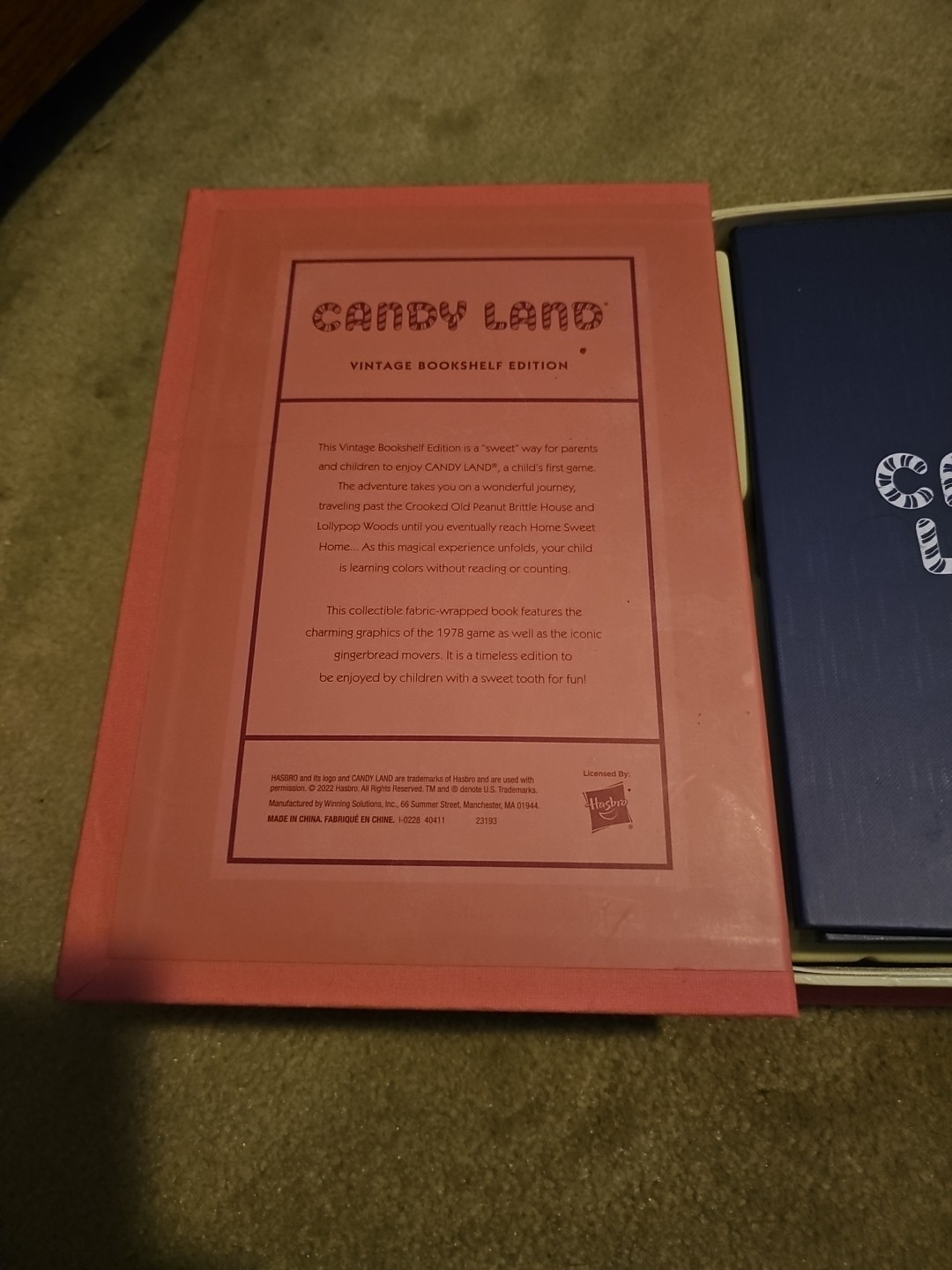 Candy Land Vintage Bookshelf Edition by WS Game Company, Classic Board Games for