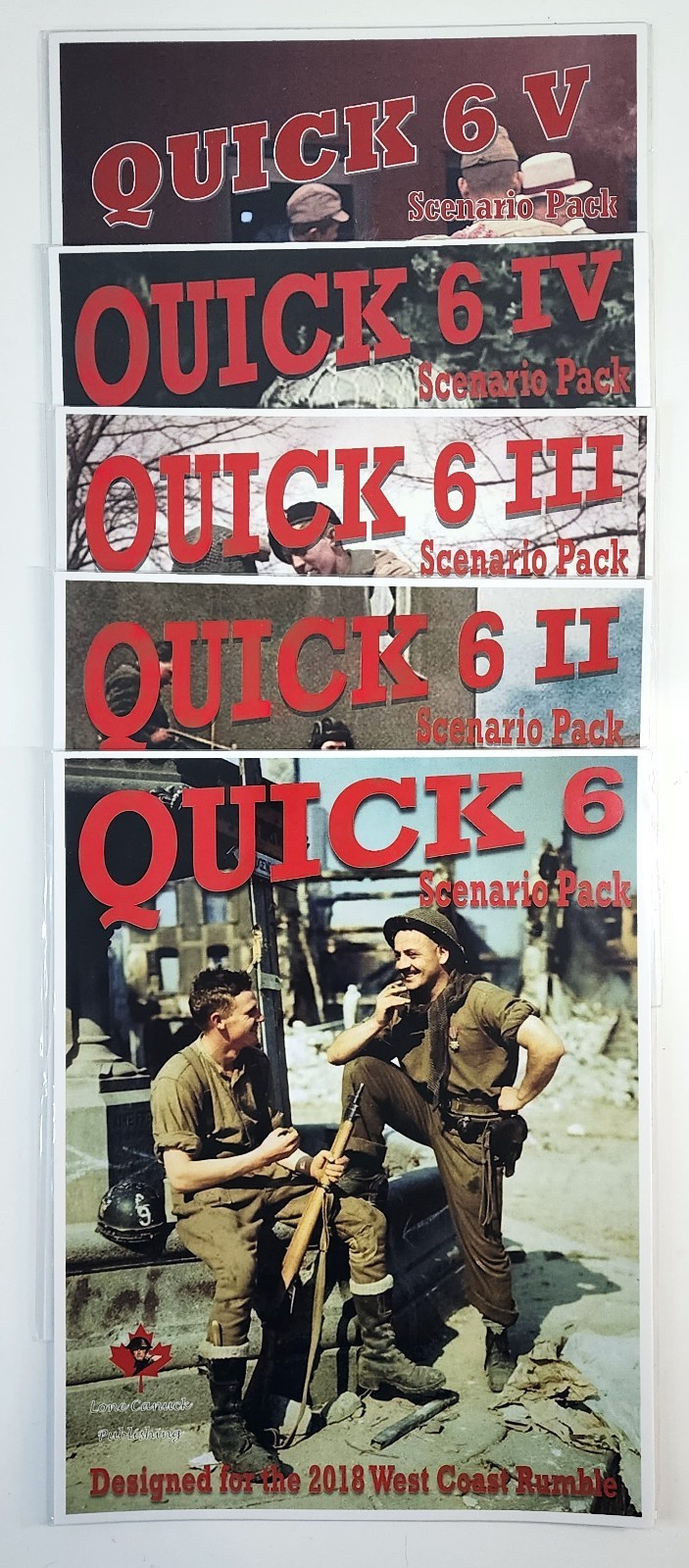 Quick 6 Scenario Pack I II III IV V NEW ASL Packs 1 2 3 4 5 Lone Canuck Pub