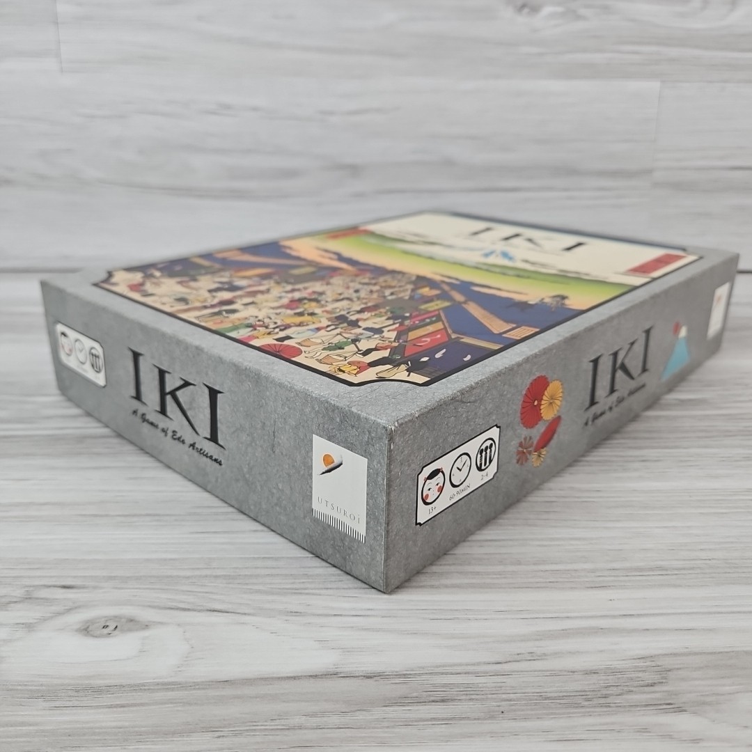 Iki Utsuroi 1st Ed. Multilingual Board Game A Game of Edo Artisans VG+ OOP Rare