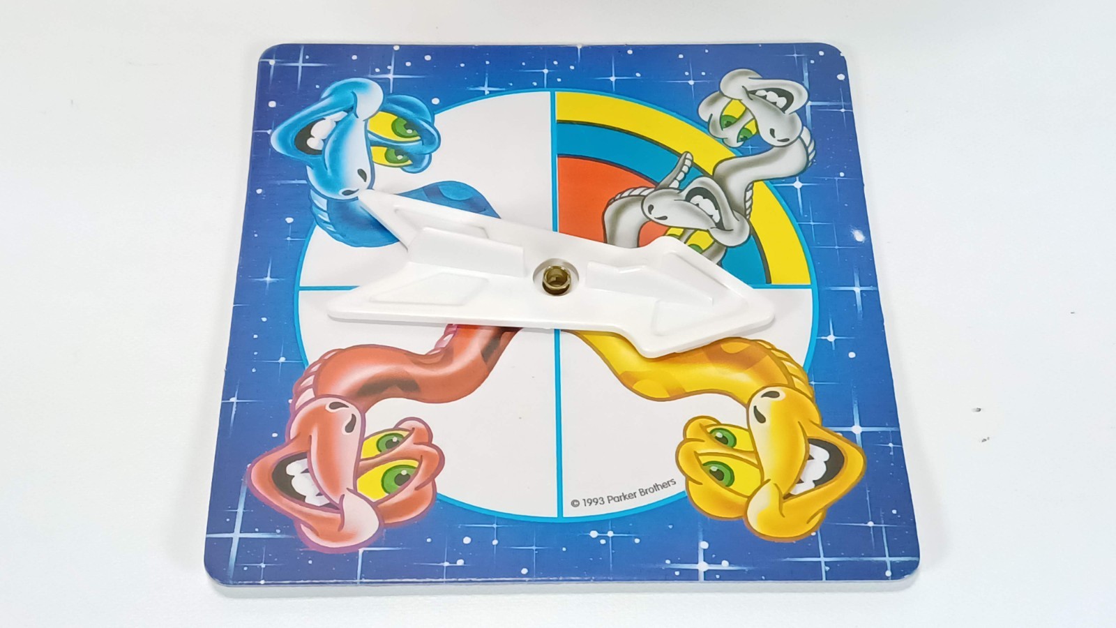 SWINGING SNAKES 1993 Vintage Parker Brothers Board Game (1 Red Snake Missing +)