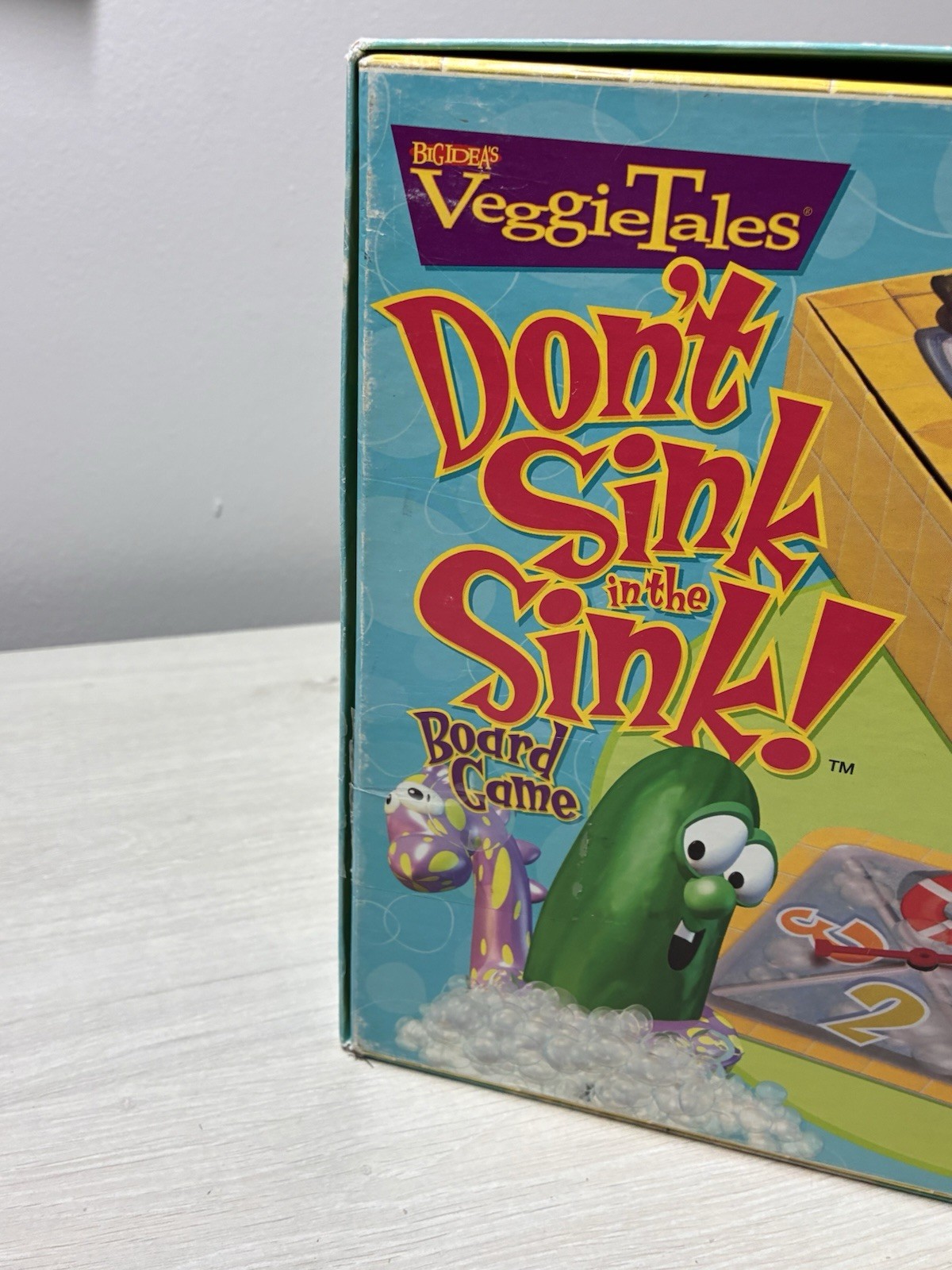 VeggieTales Don’t Sink In The Sink Board Game Talicor 1999 Complete Family VTG
