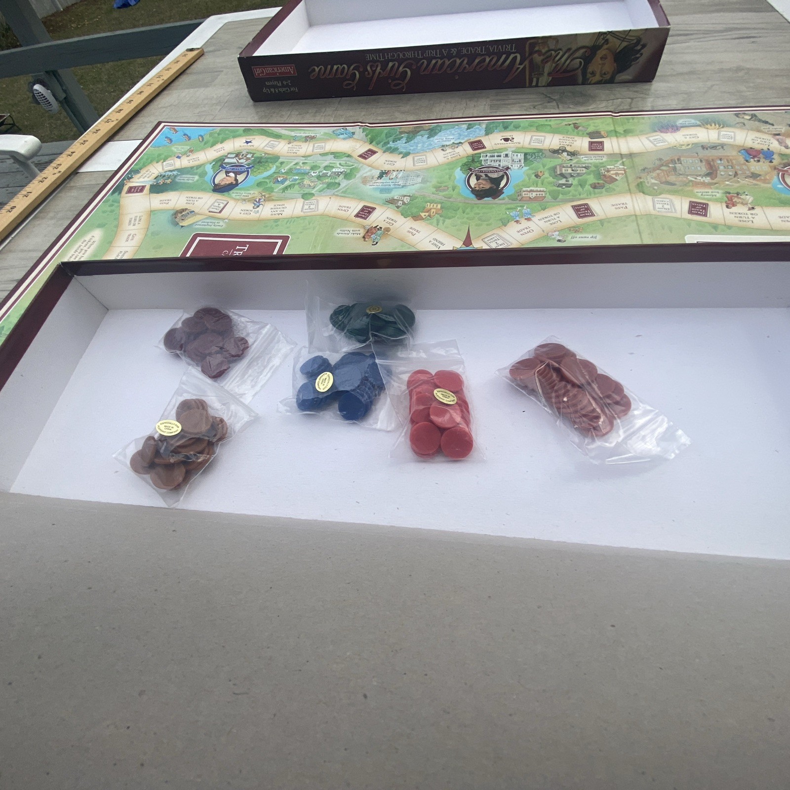 The American Girls Game complete board game 1999 Trivia ages 8 & up Pleasant Co.